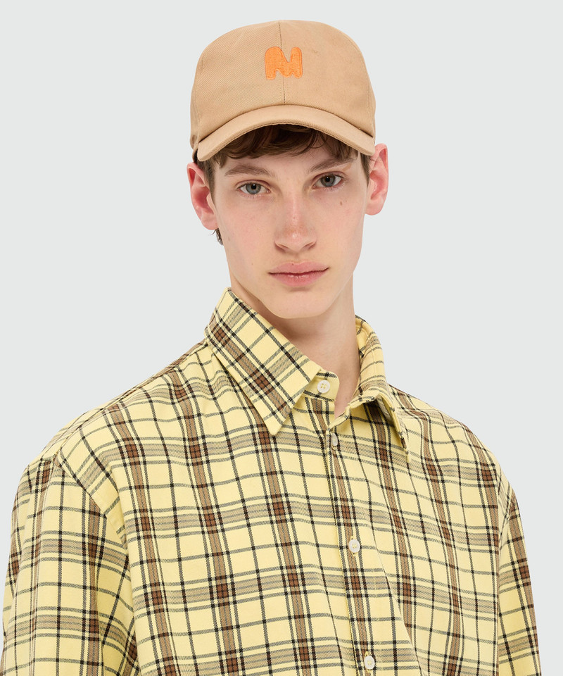 Beige baseball cap with "TheMwave" embroidery 3