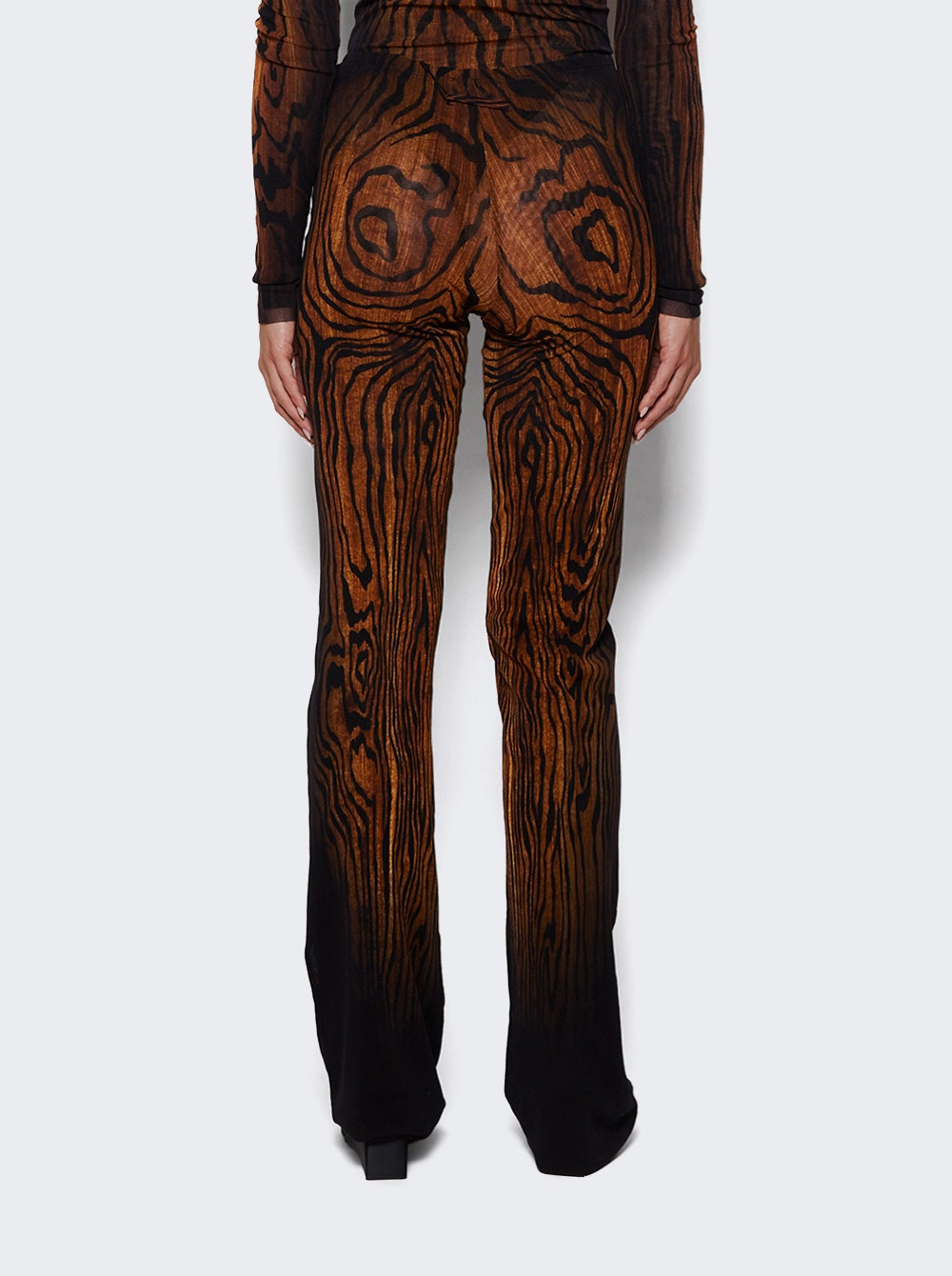 Mesh Trouser Wood Print - 4
