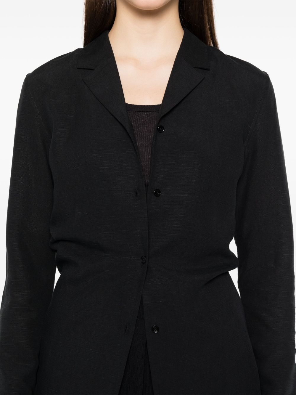 notched-collar shirt - 5