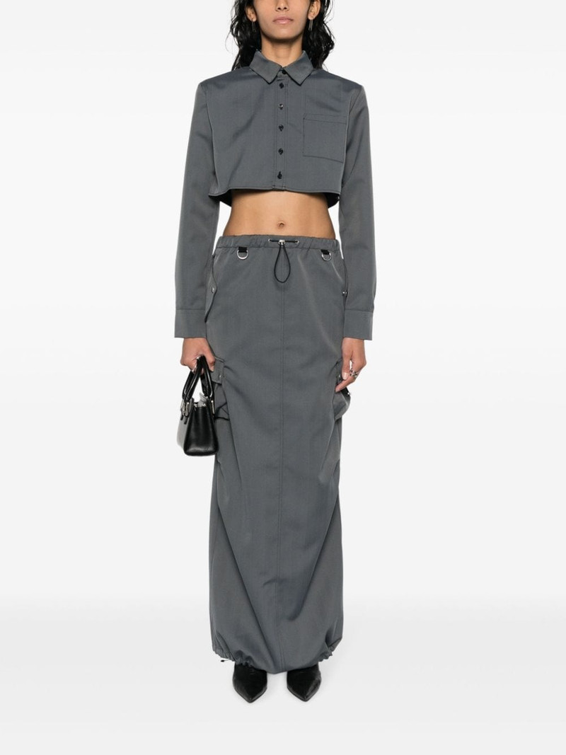 COPERNI striped cropped shirt outlook