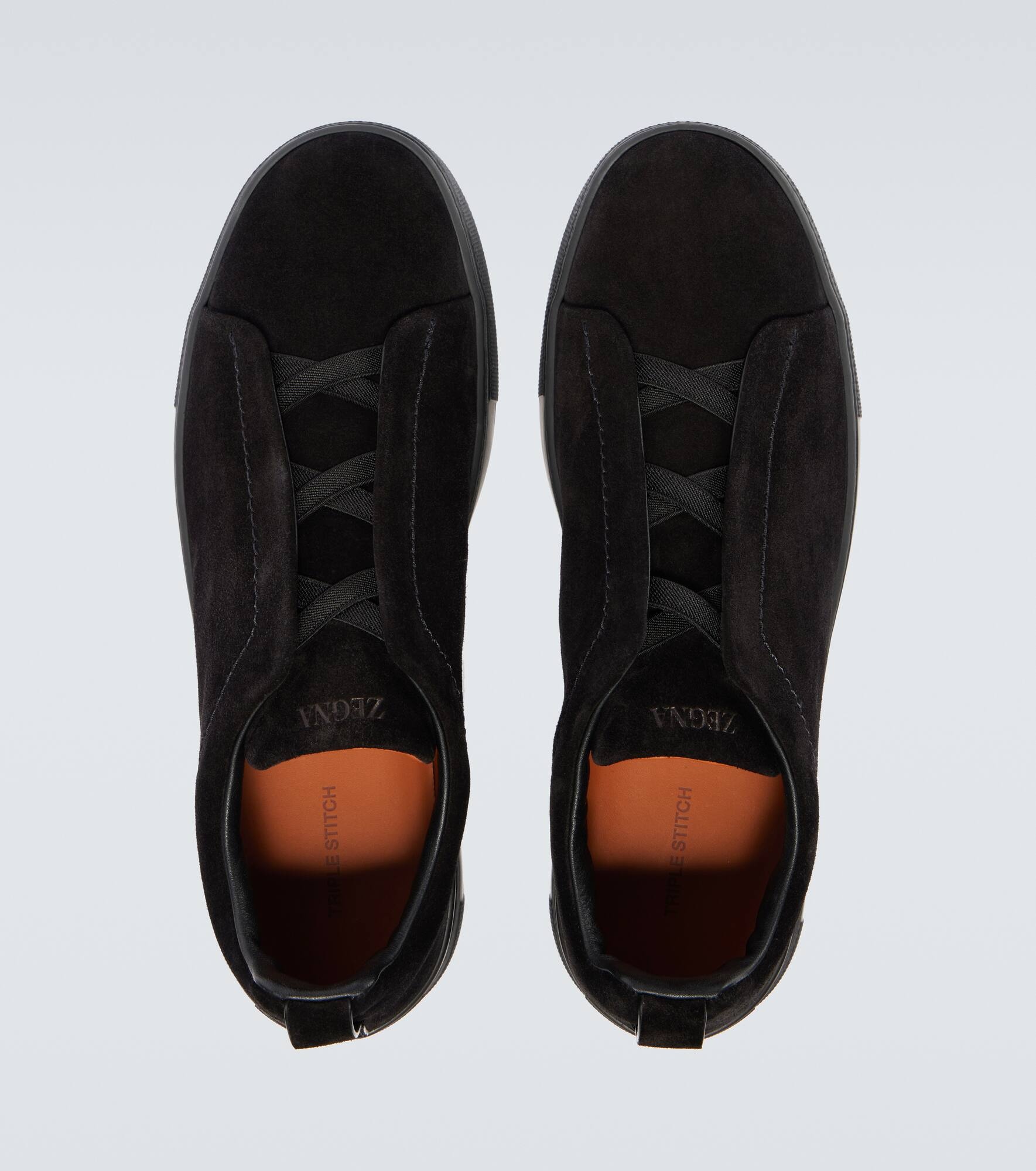Triple Stitch suede sneakers - 4