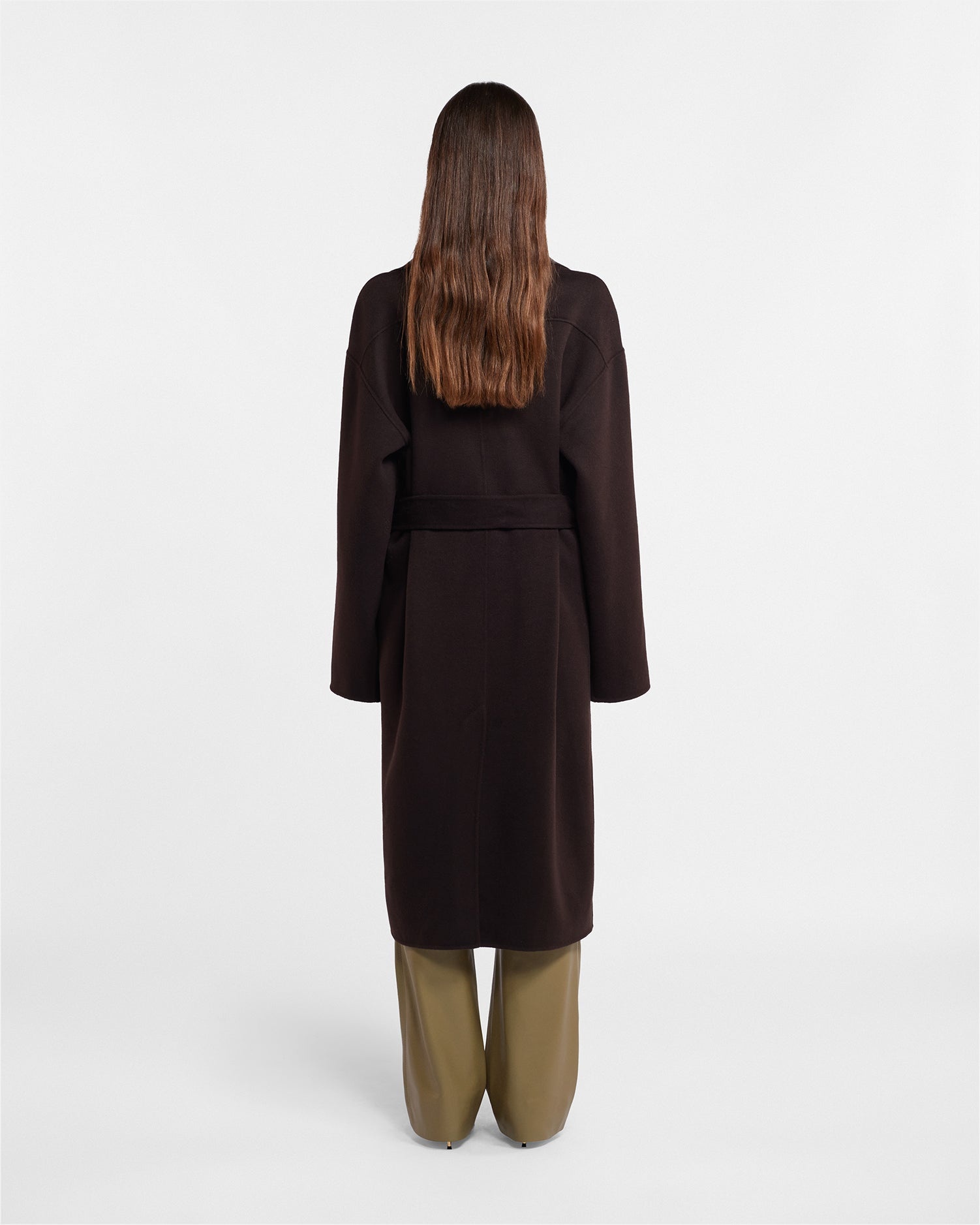 Wool Silk Robe Coat - 3