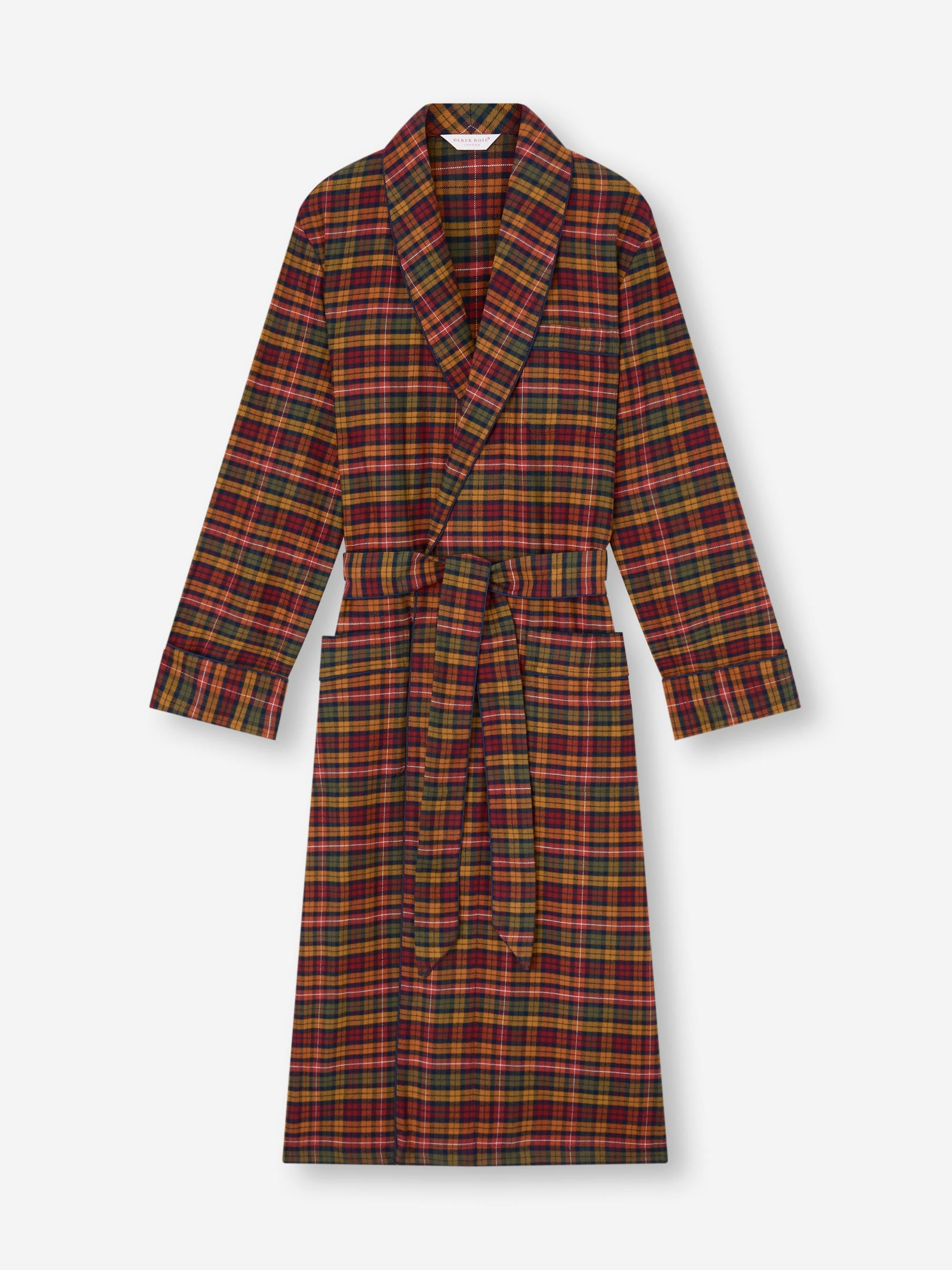 Men's Robe Kelburn Brushed Cotton Multicolor Check - 2