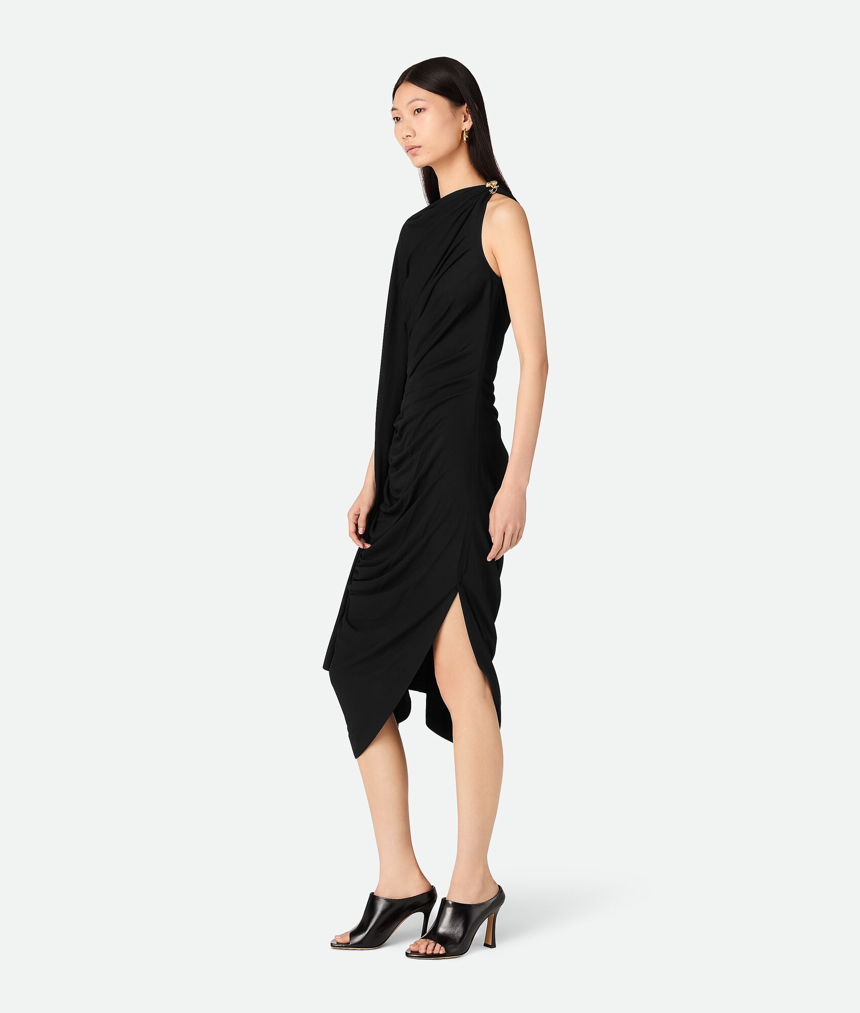 Viscose Jersey Draped Dress - 2