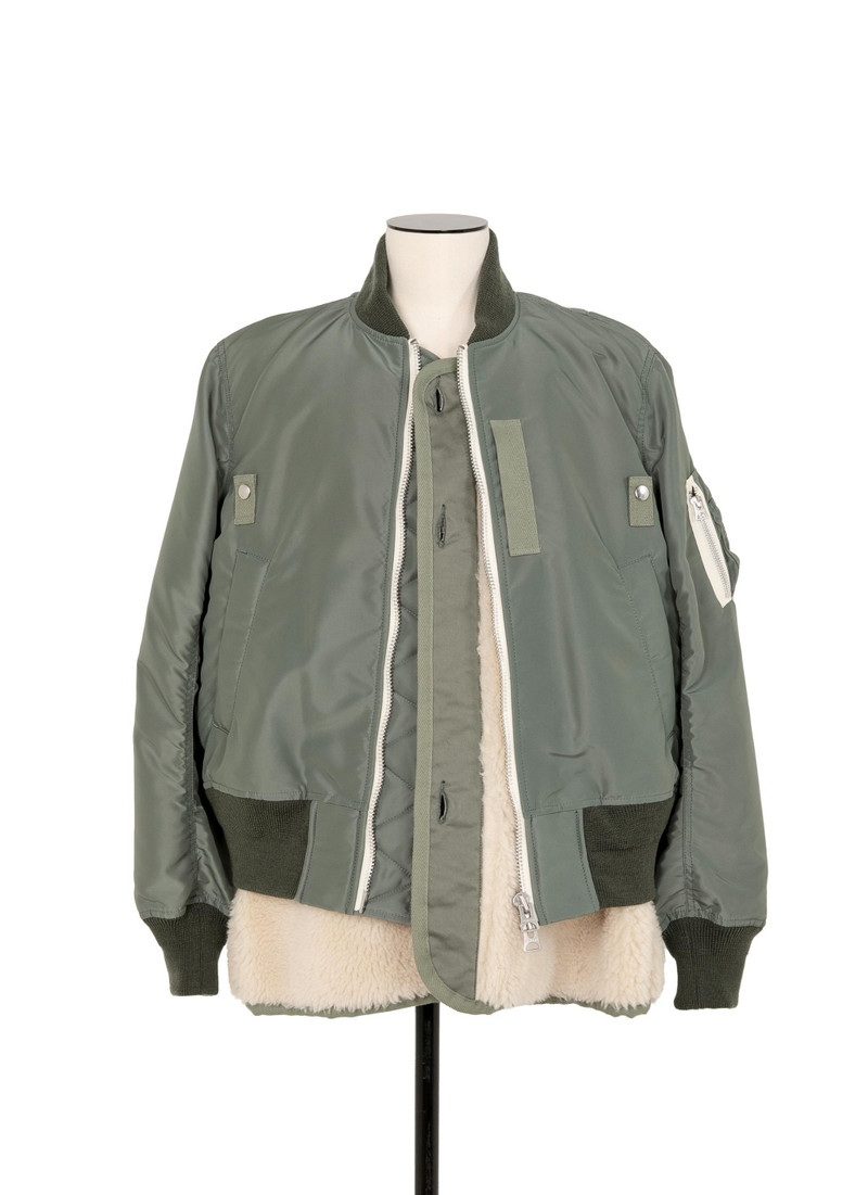 ミリタリージャケット sacai Nylon Twill Blouson 24-03450M sacai Nylon Twill Blouson - 24-03450M-842 | REVERSIBLE