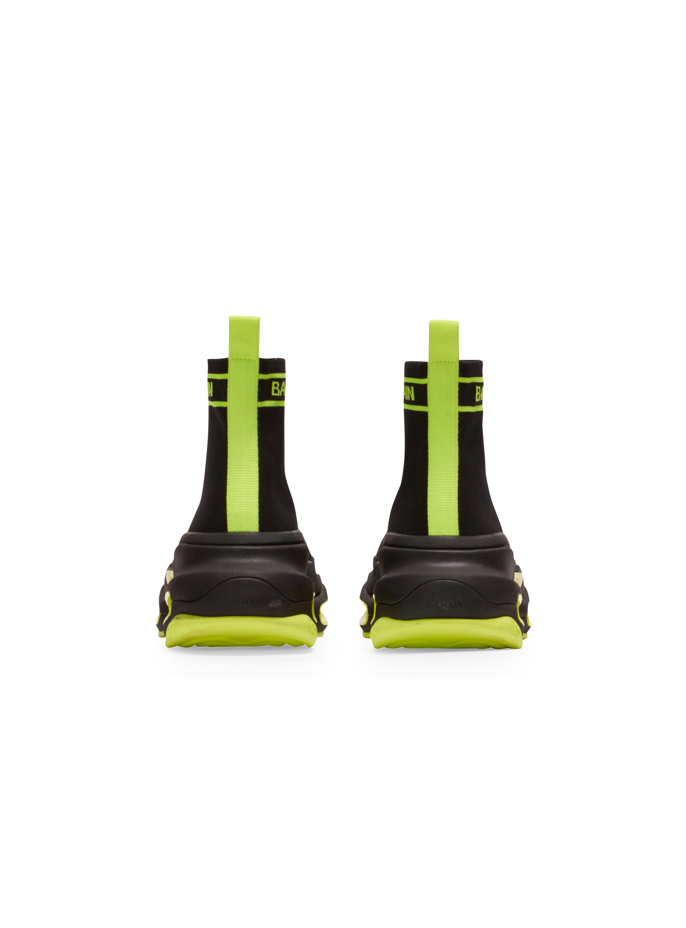 B-Bold high-top mesh trainers with Balmain monogram - 4