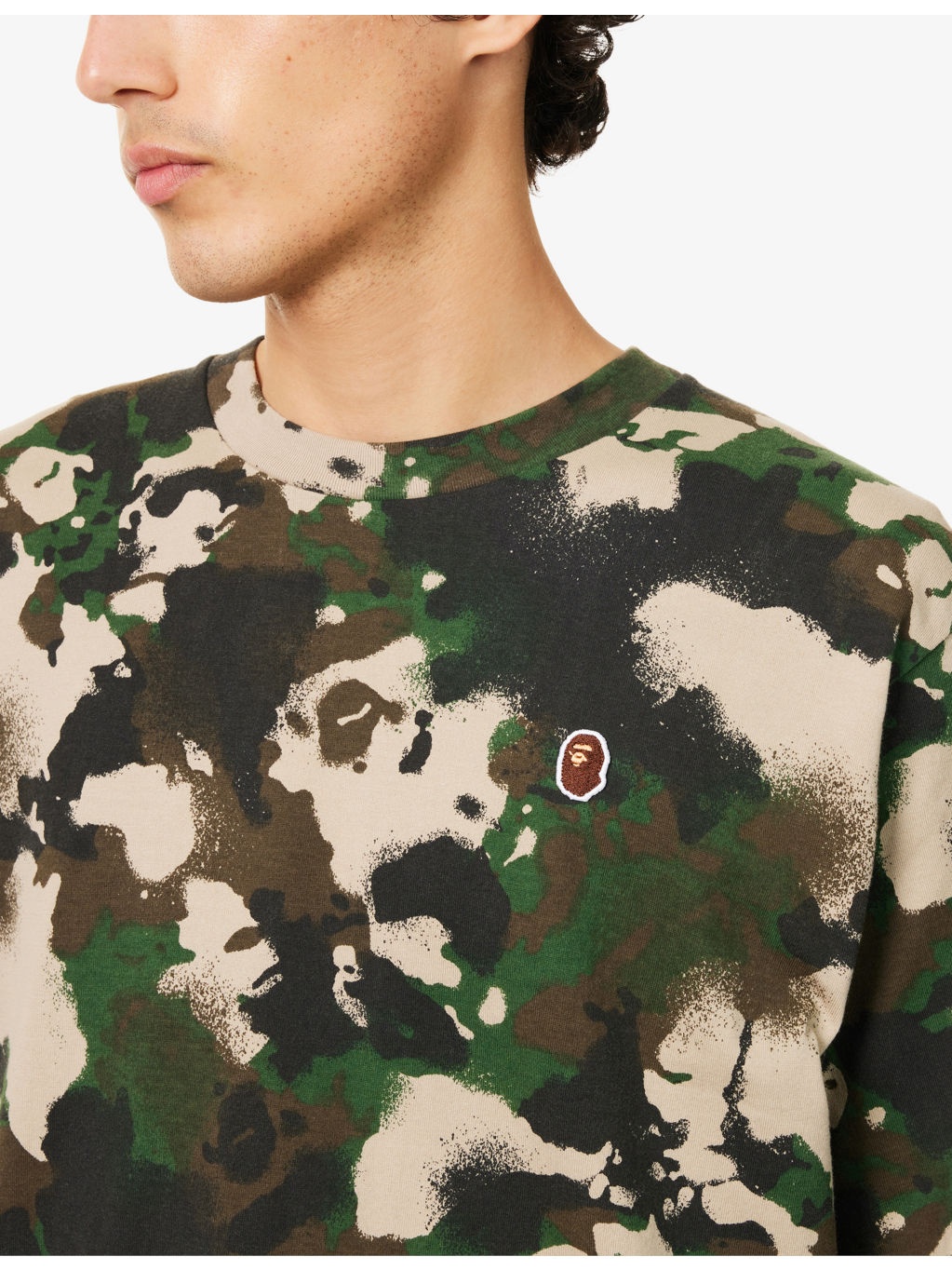 Map Camo One Point Short-Sleeve Cotton-Jersey T-Shirt - 5