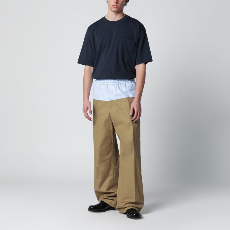 Dries Van Noten Navy blue cotton T-shirt outlook