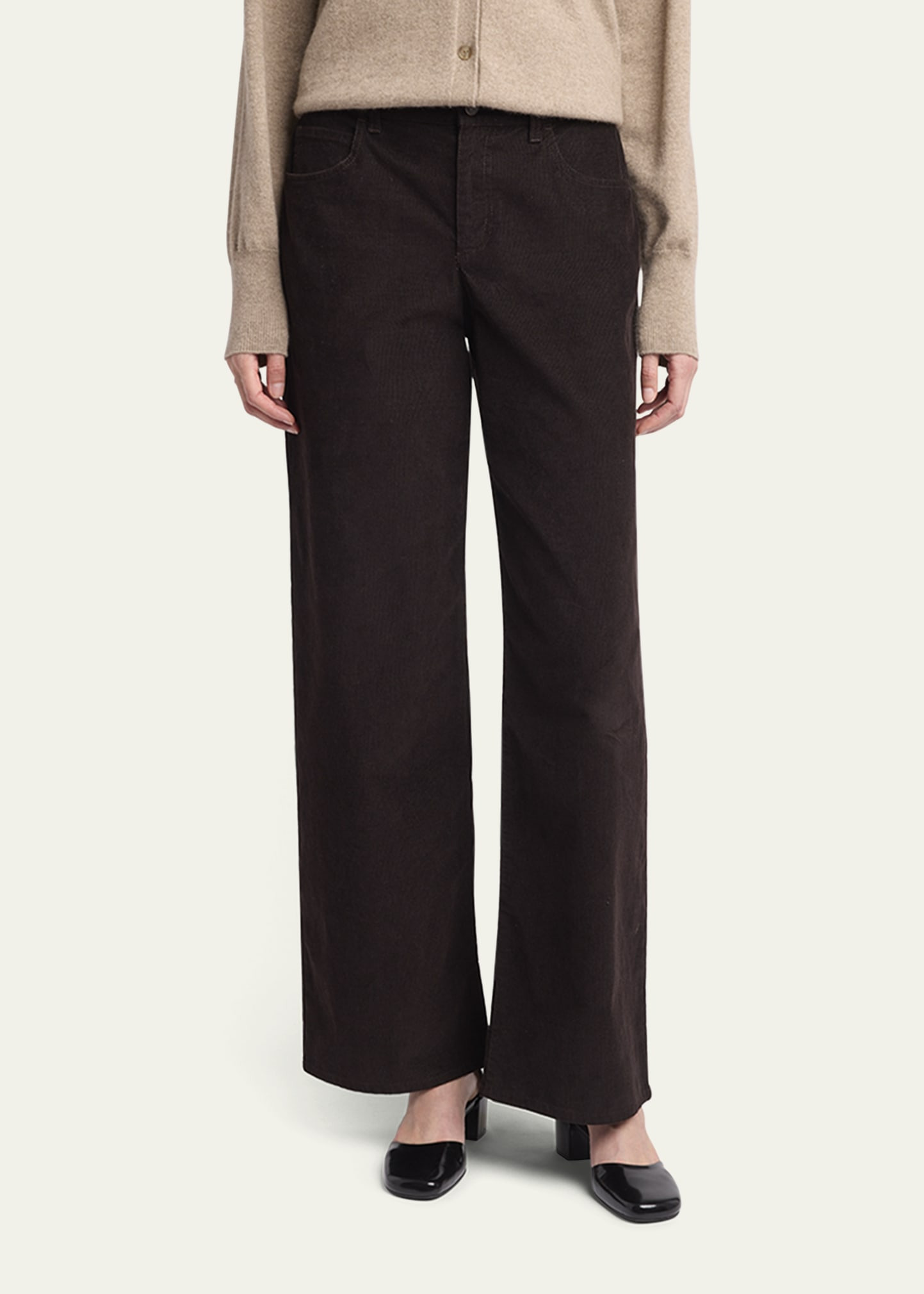 Eglitta Corduroy Straight-Leg Pants - 4