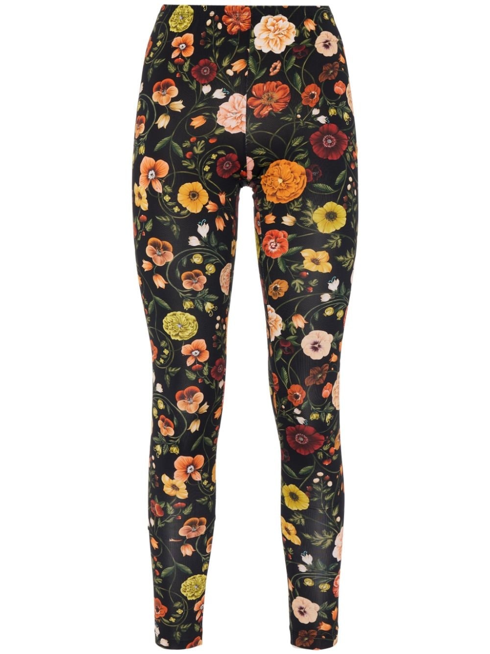 floral-print leggings - 1