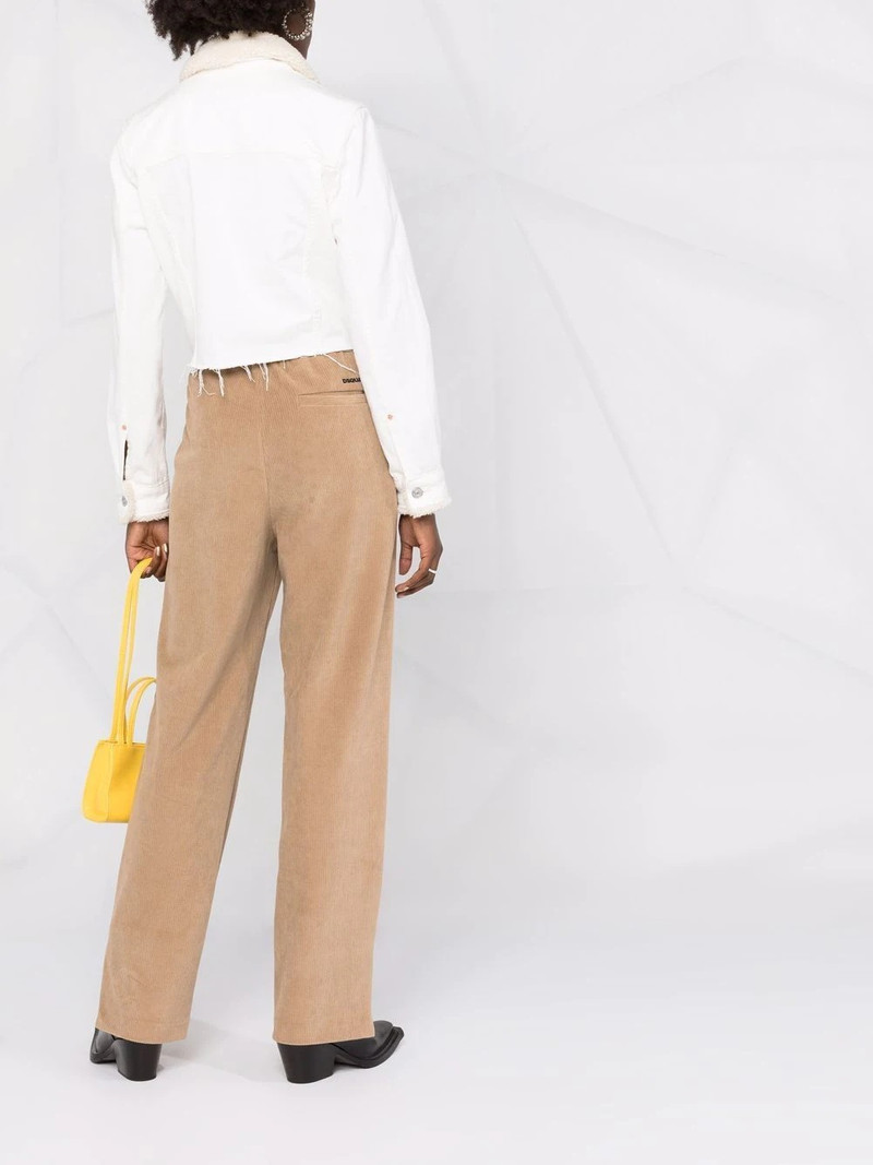 side-stripe corduroy track pants 4