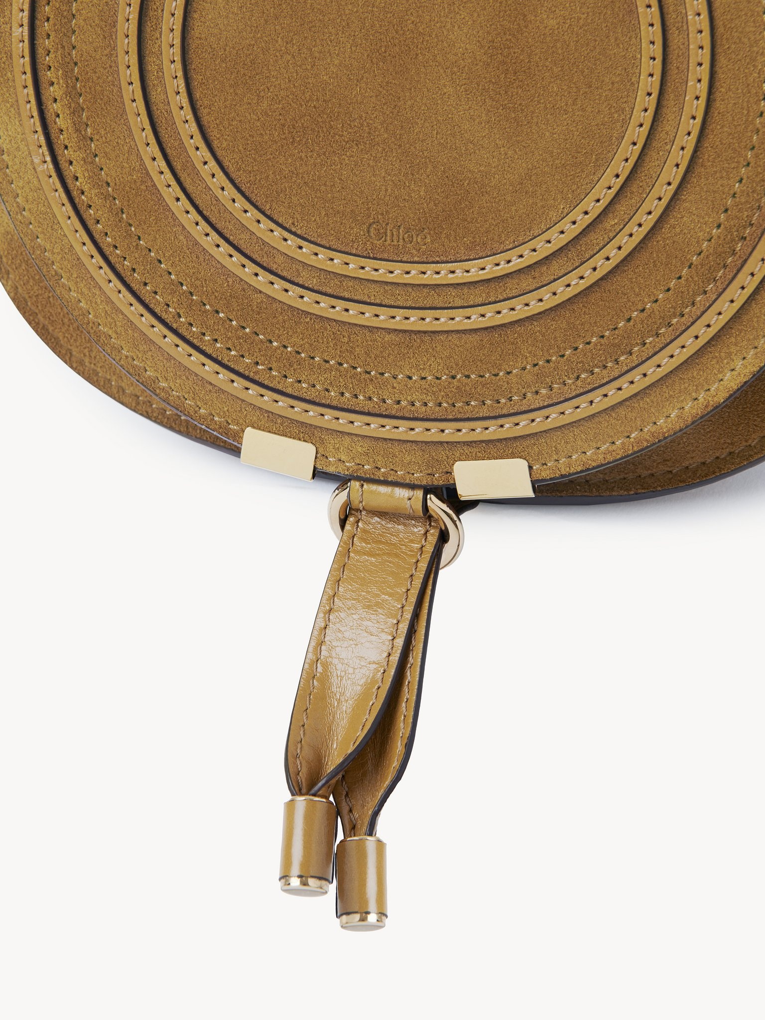 SMALL MARCIE SADDLE BAG IN SUEDE LEATHER - 6