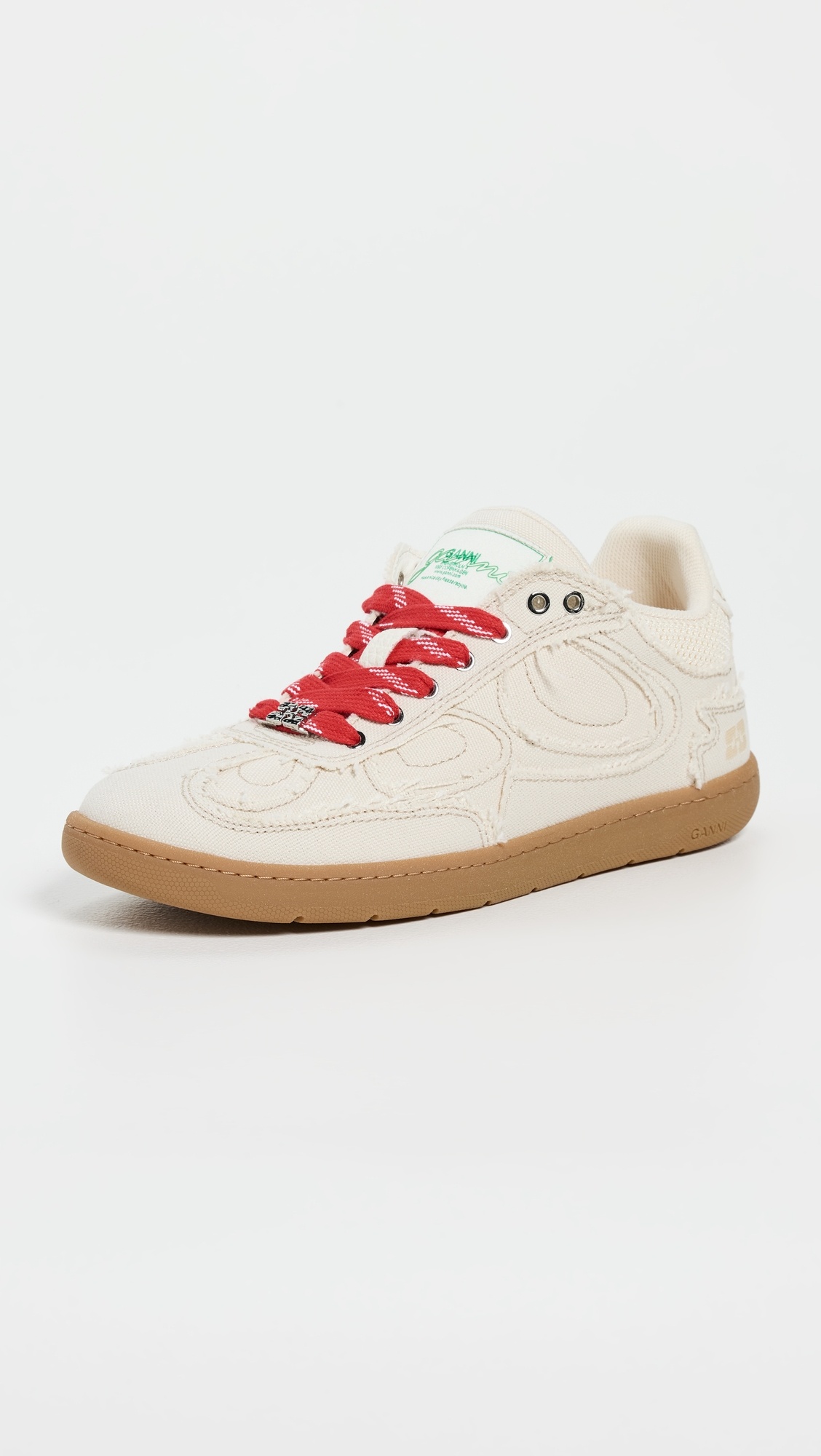 08 Canvas Raw Edge Sneakers - 1