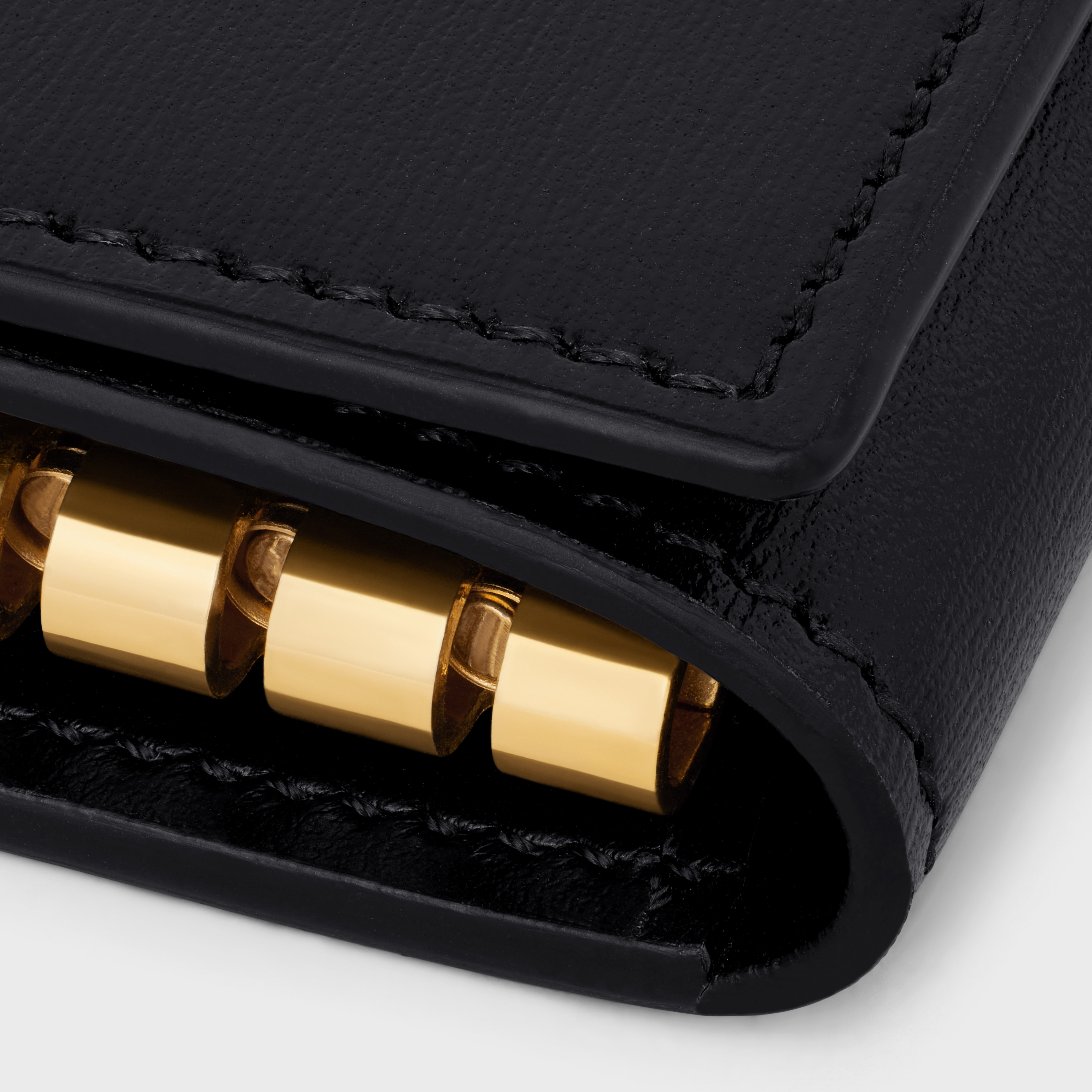 TRIOMPHE KEY CASE in Shiny calfskin - 5