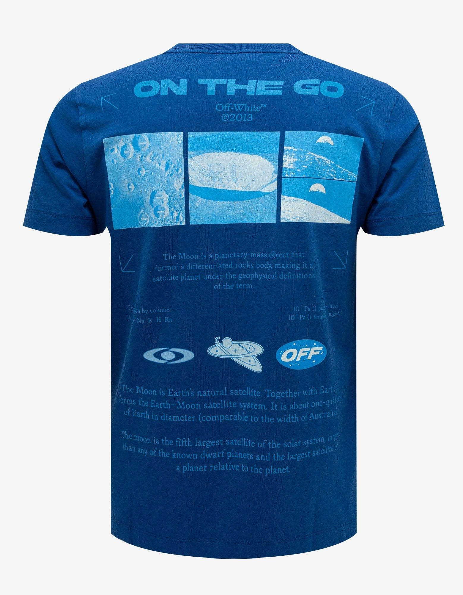 Off-White Blue On The Go Moon Slim T-Shirt - 2