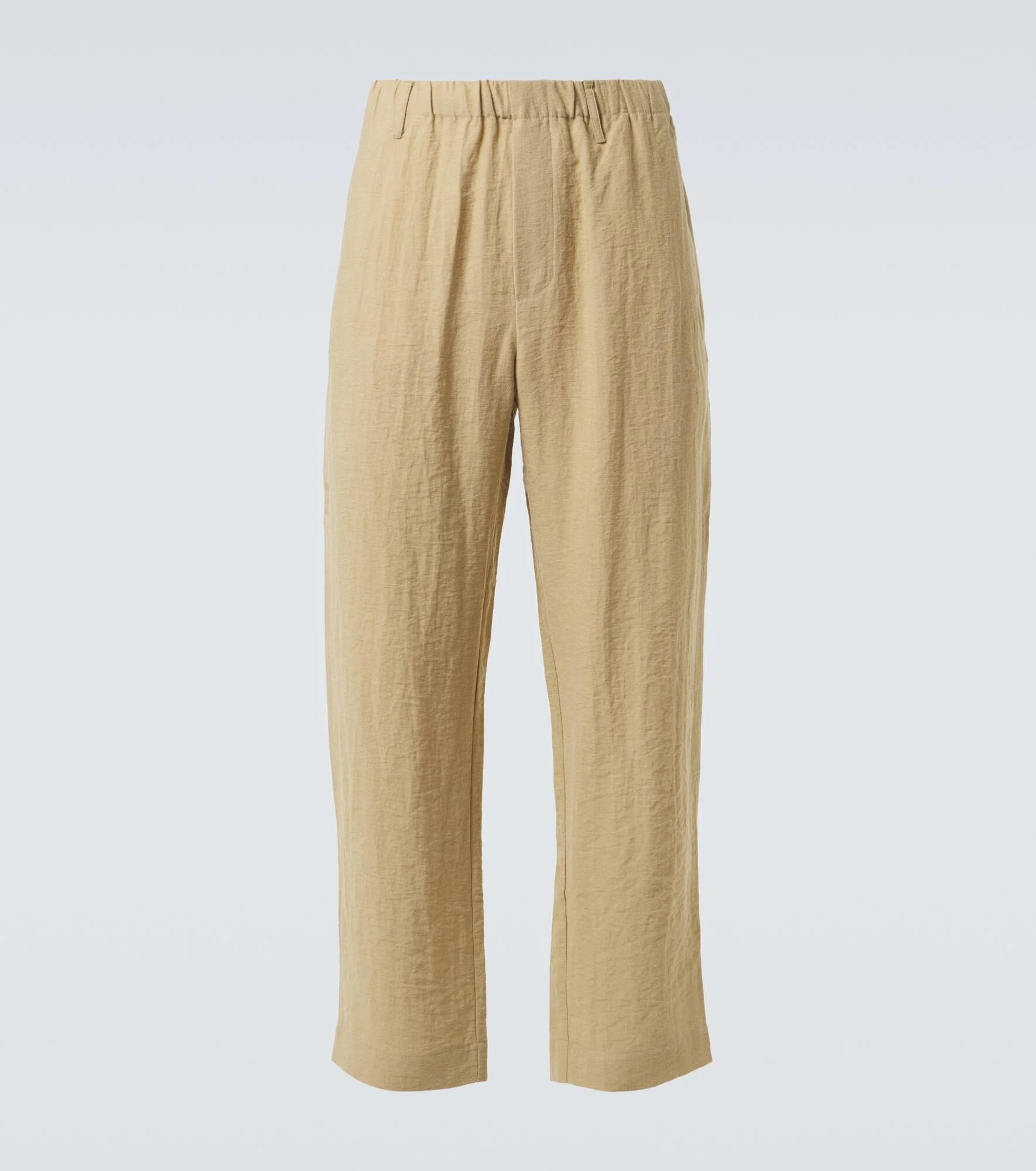 Mid-rise straight pants - 1