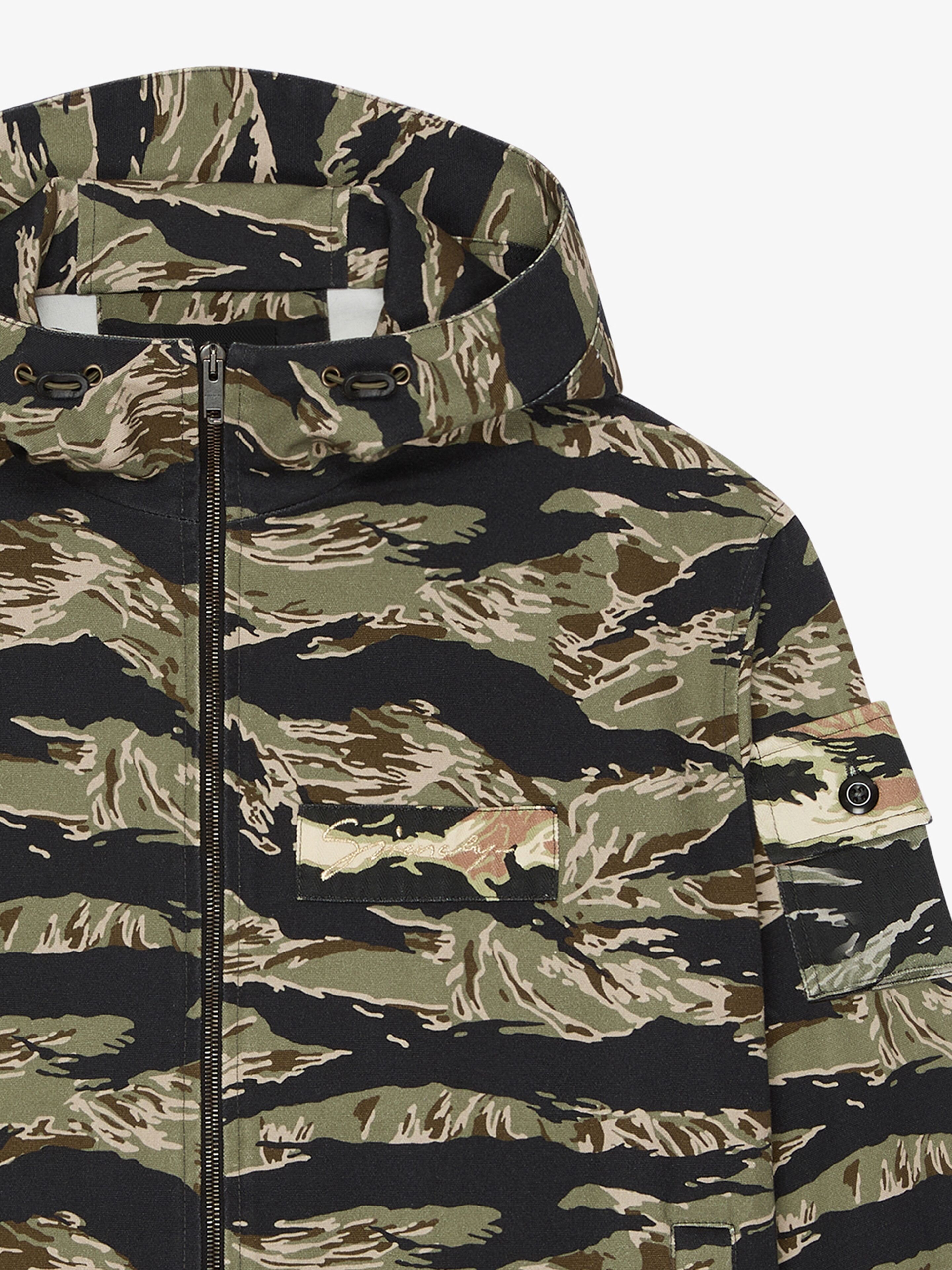 WINDBREAKER IN COTTON WITH CAMO PRINT - 4