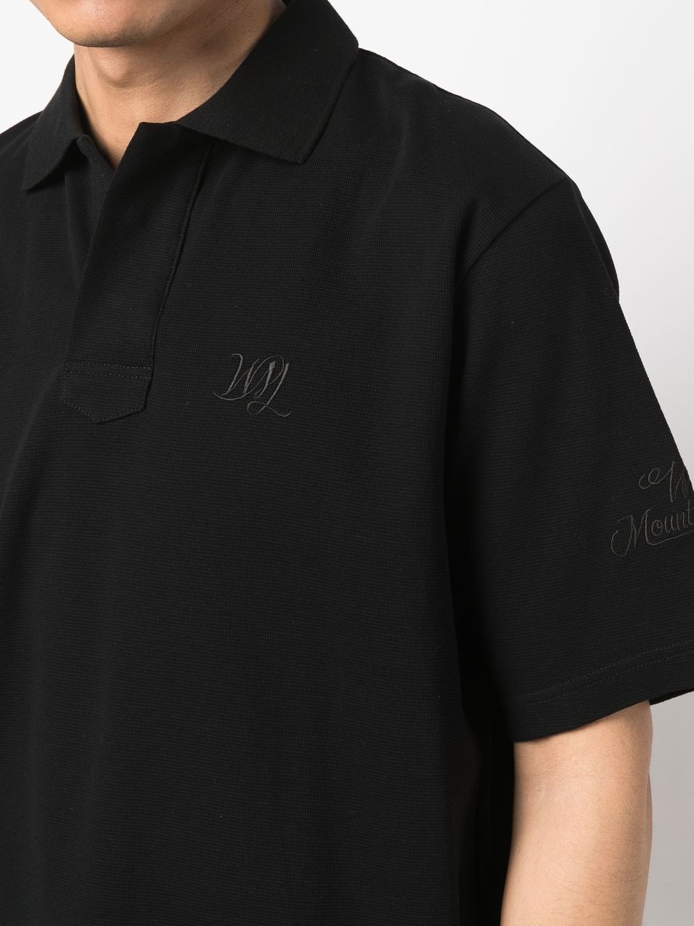 logo-embroidered polo shirt - 5