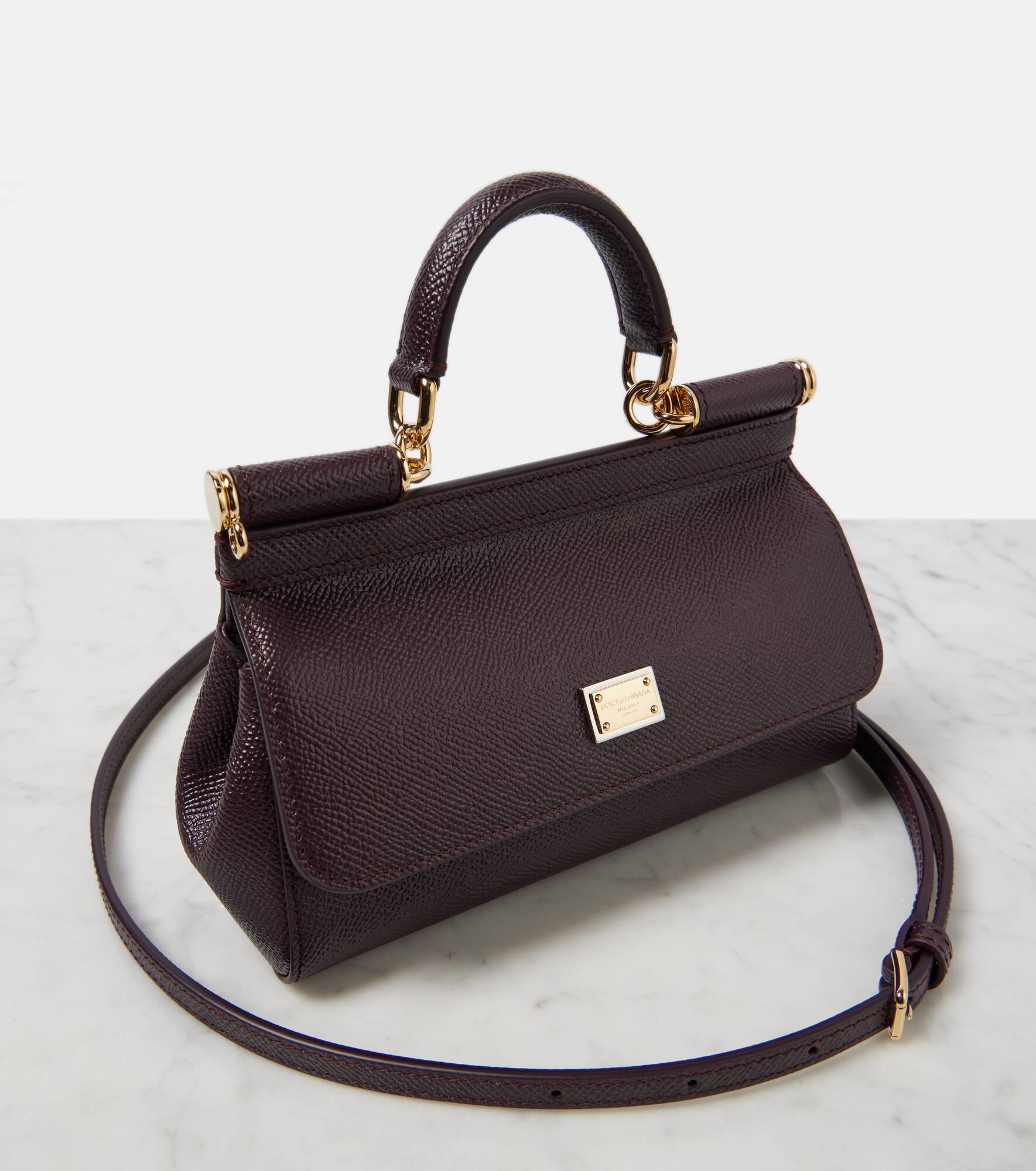 Sicily Small leather tote bag - 6