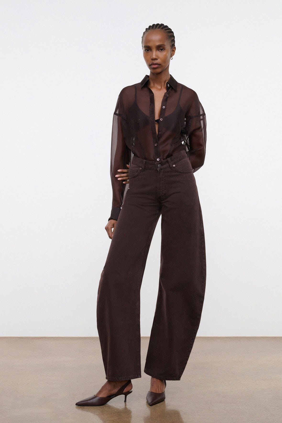 STAUD JACKSON BARREL JEAN EARTH - 2