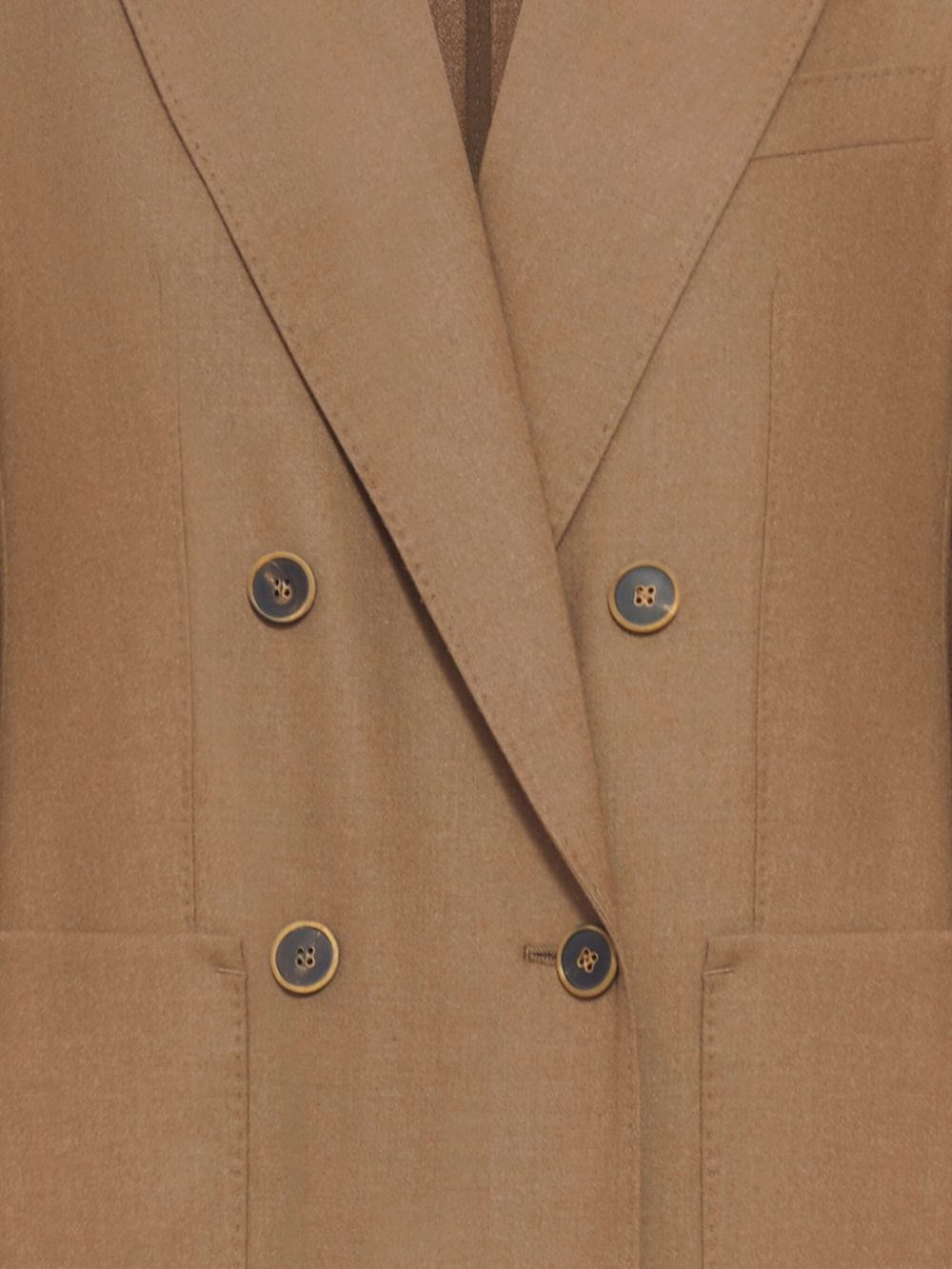 Double-breasted cashmere jacket - 2