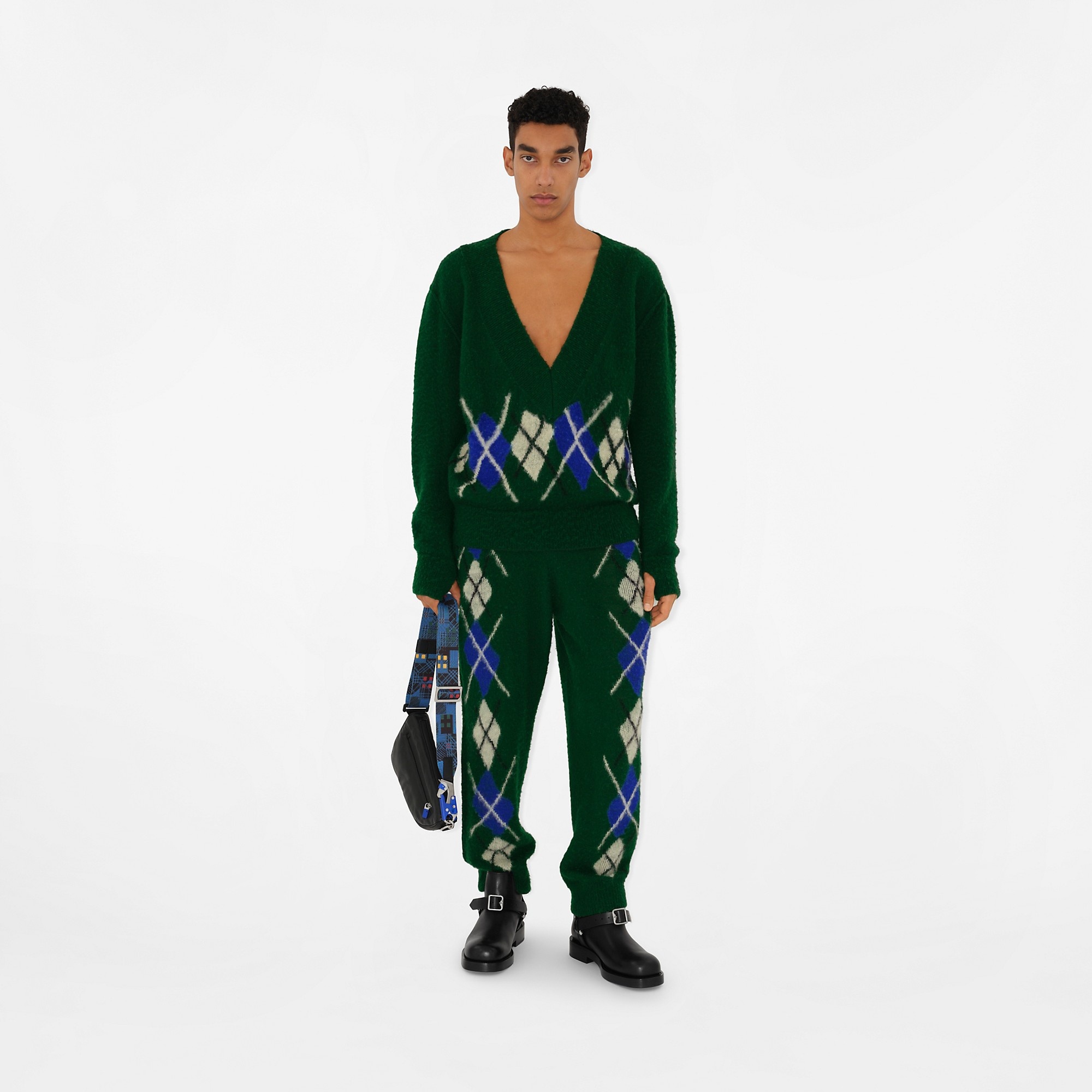 Argyle Wool Sweater - 2