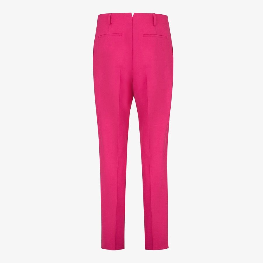 Fuchsia wool pants - 2