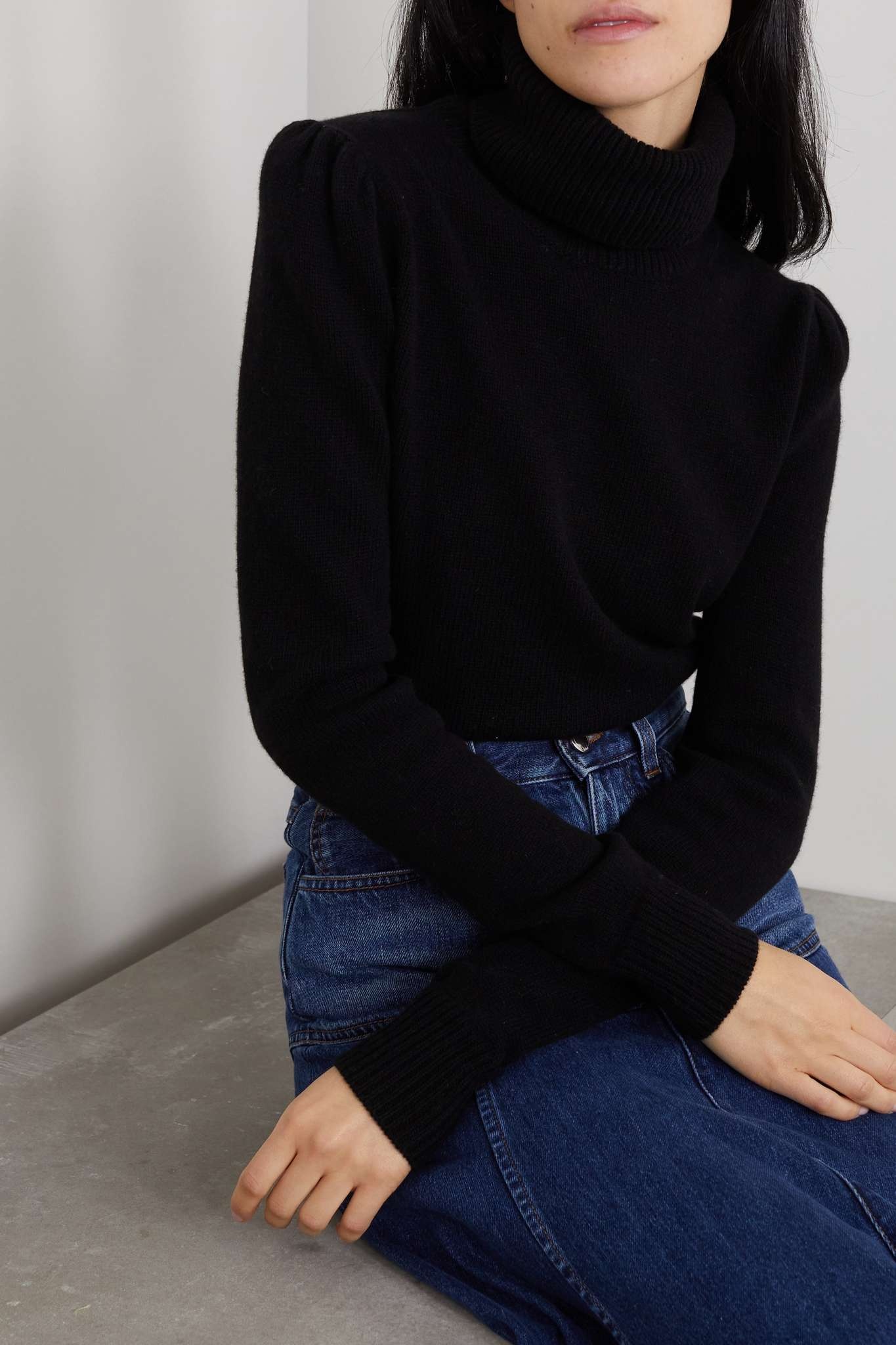 Recycled cashmere turtleneck sweater - 2