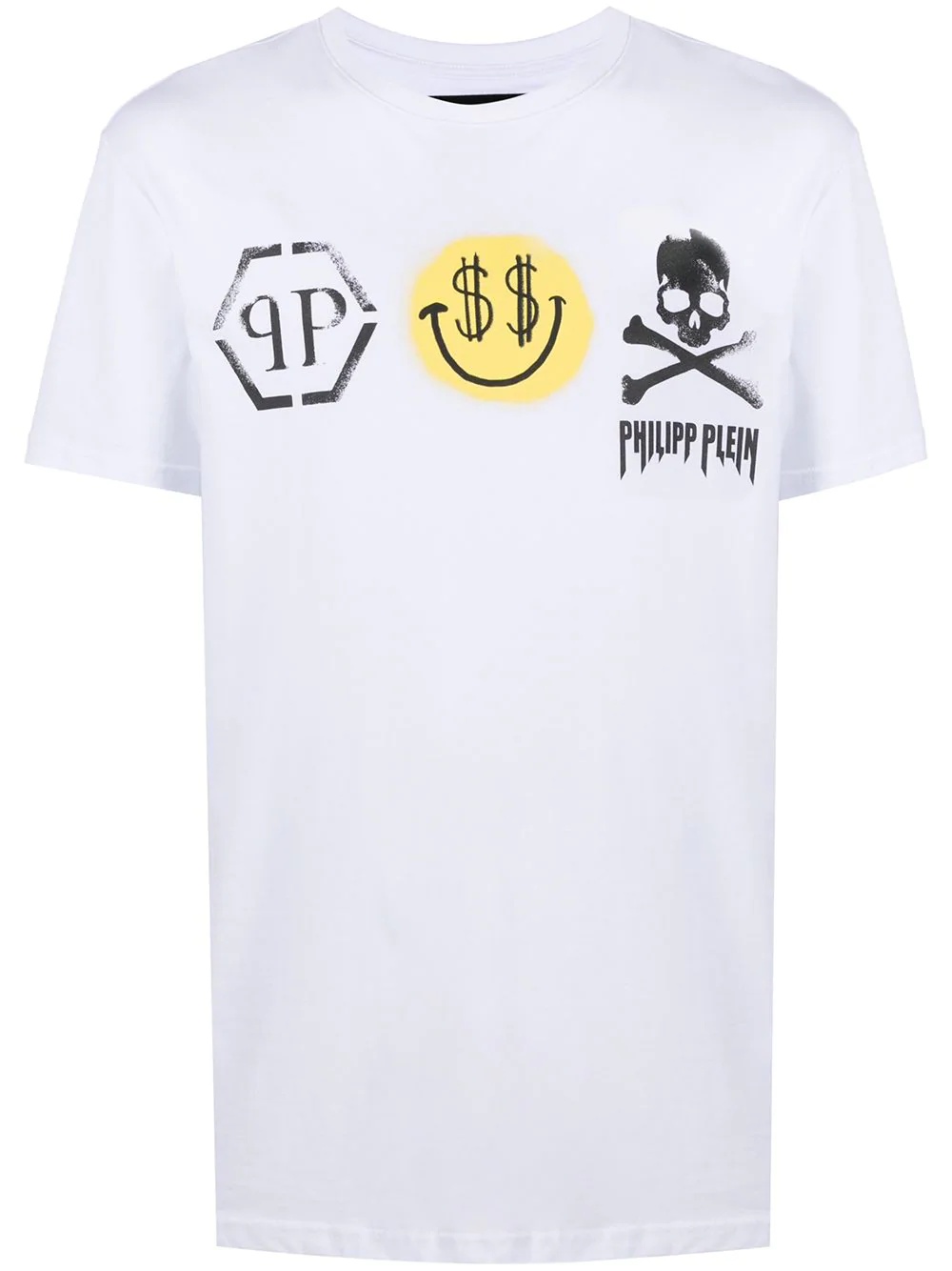 Smile-print cotton T-shirt - 1