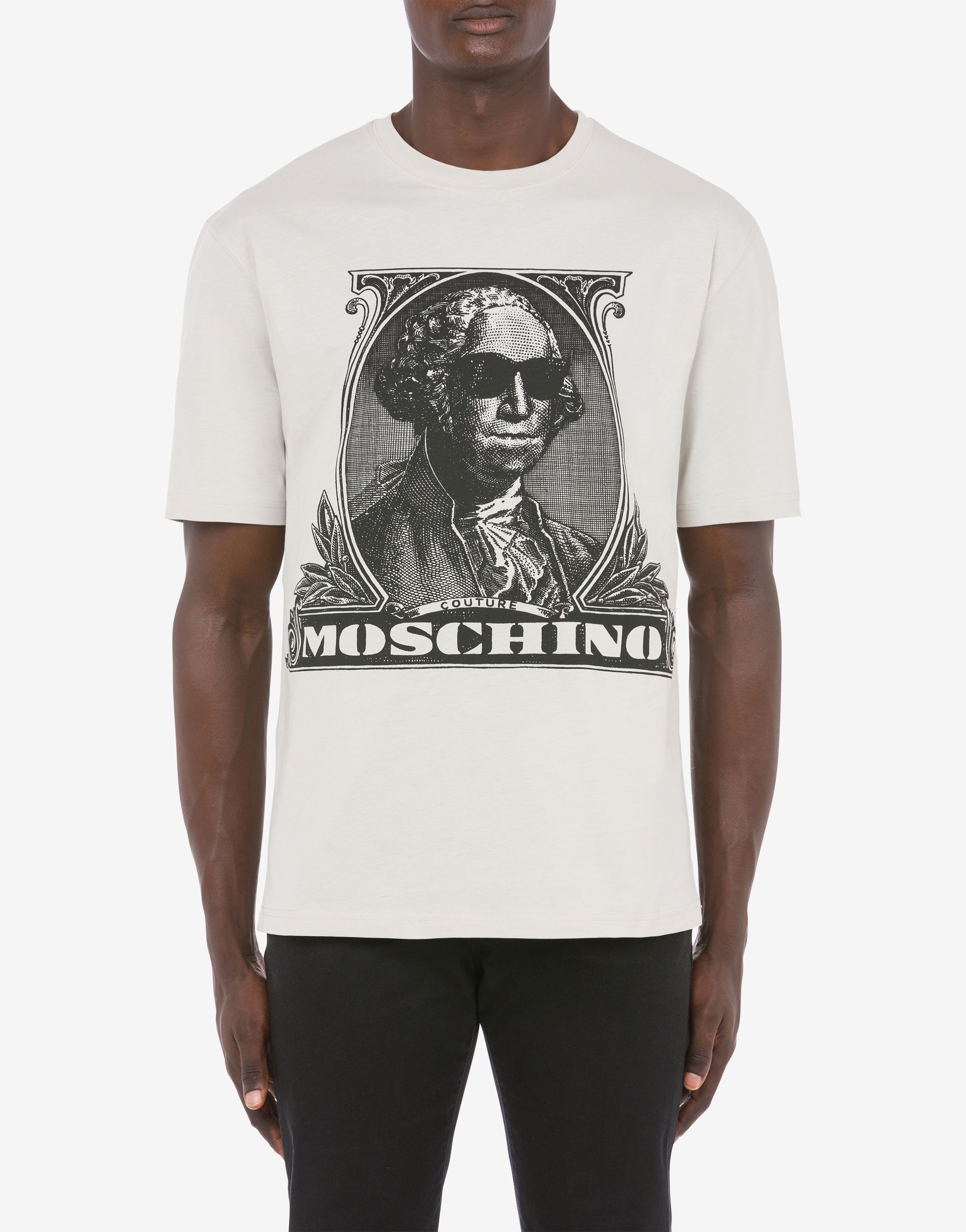 MOSCHINO DOLLAR ORGANIC JERSEY T-SHIRT - 2