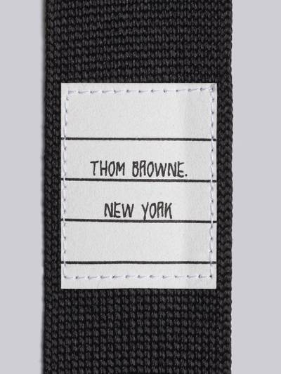 Thom Browne Double Face Silk Knit Jacquard Stripe Tie outlook