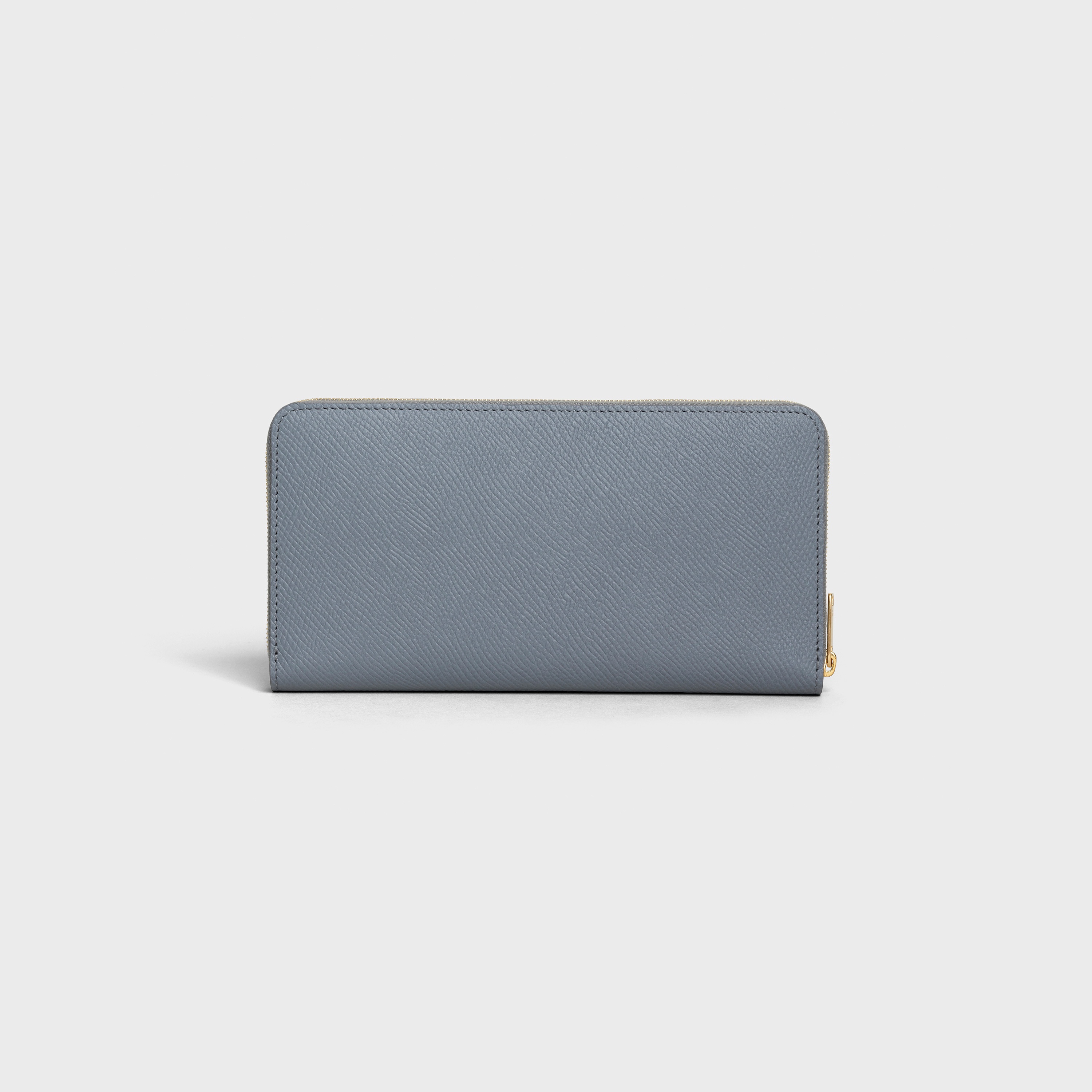 LARGE ZIPPED WALLET IN GRAINED CALFSKIN - 3