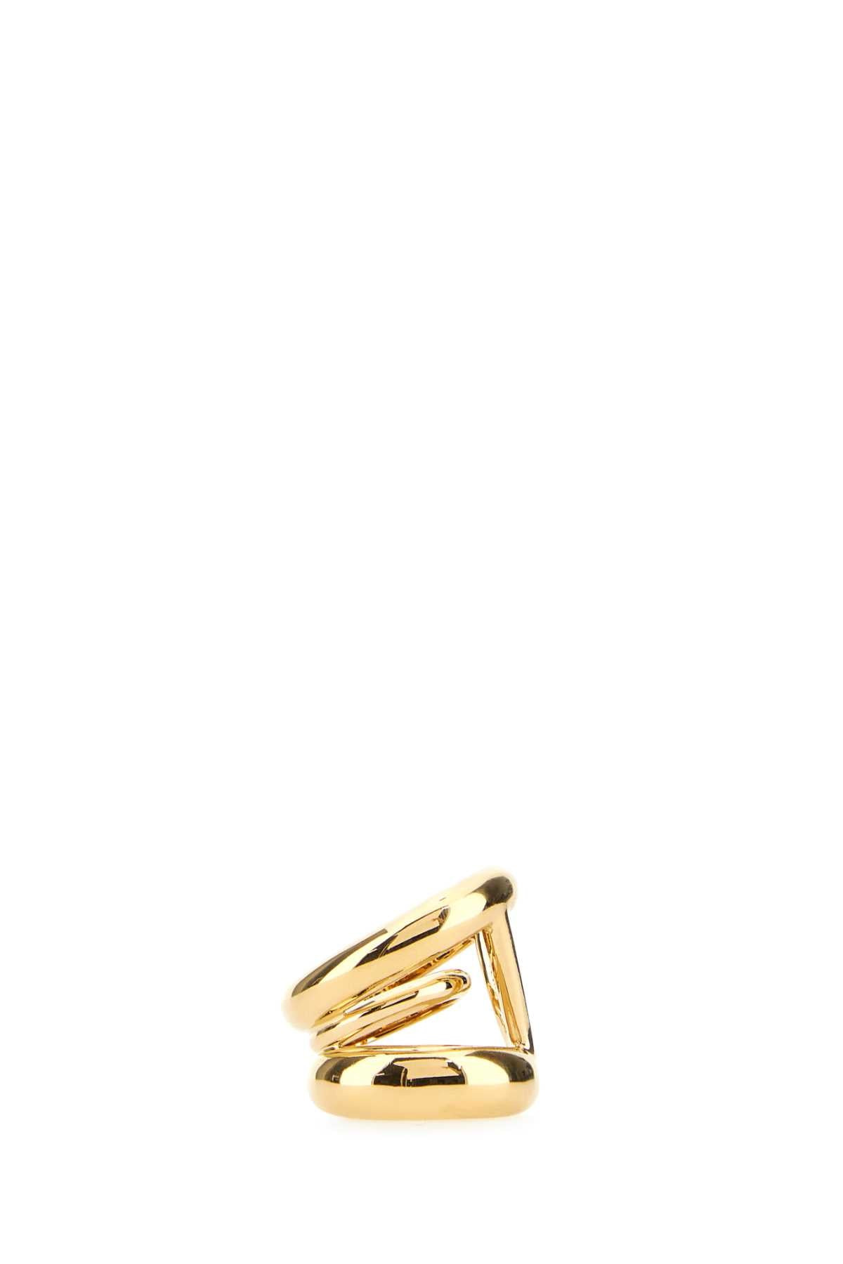 Valentino Garavani Women Golden Metal Ring - 2