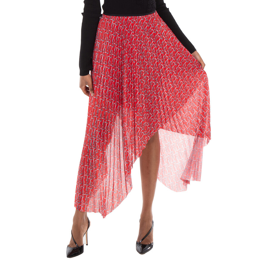 Burberry Pleated B Jersey Midi Skirt - 3