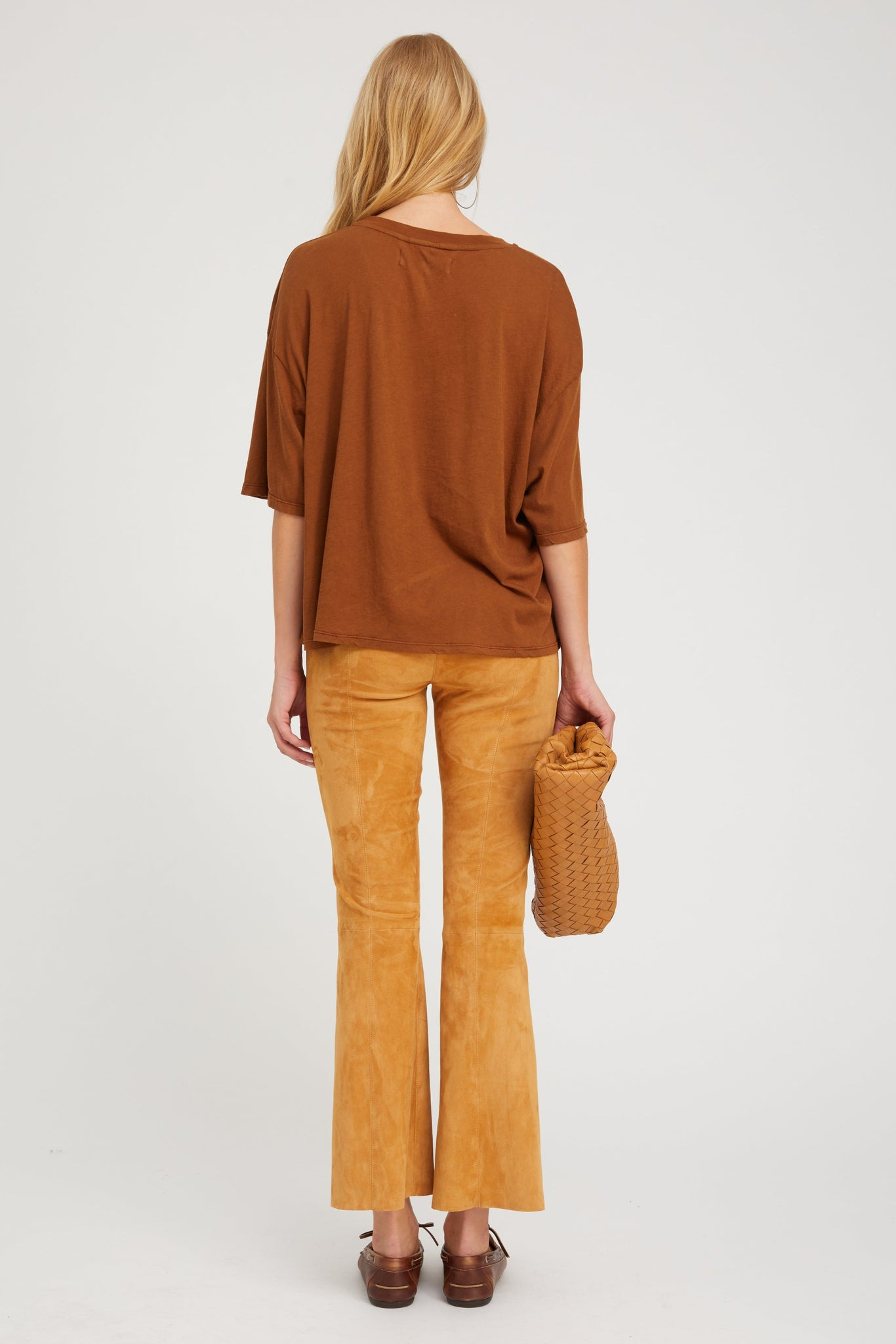CHESTNUT BOXY TEE - 4