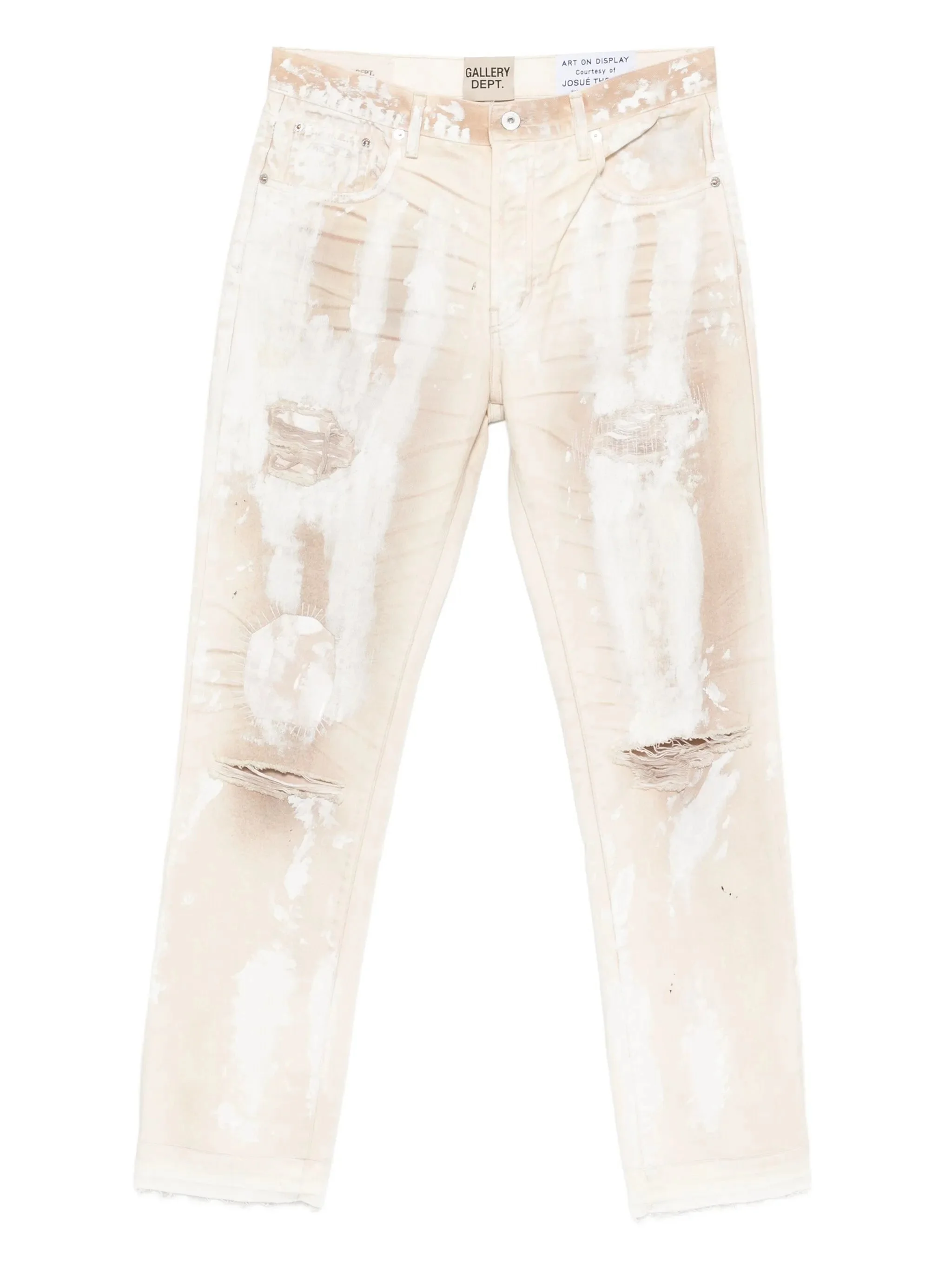Gallery Dept. Paint-splatter Distressed Jeans - 1