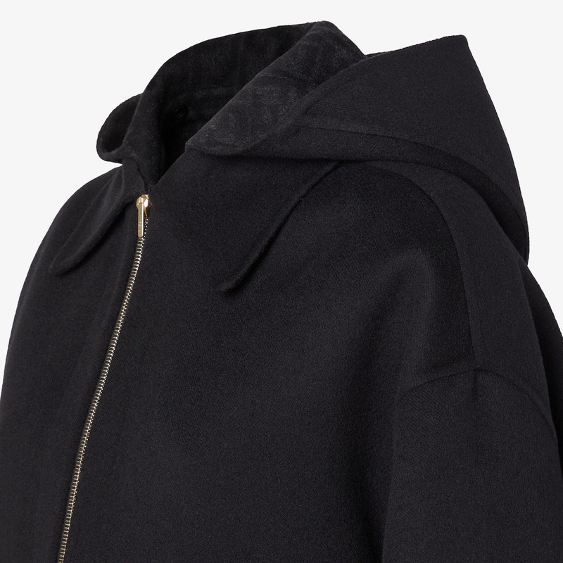 Reversible jacket Black double-sided wool jacket 3