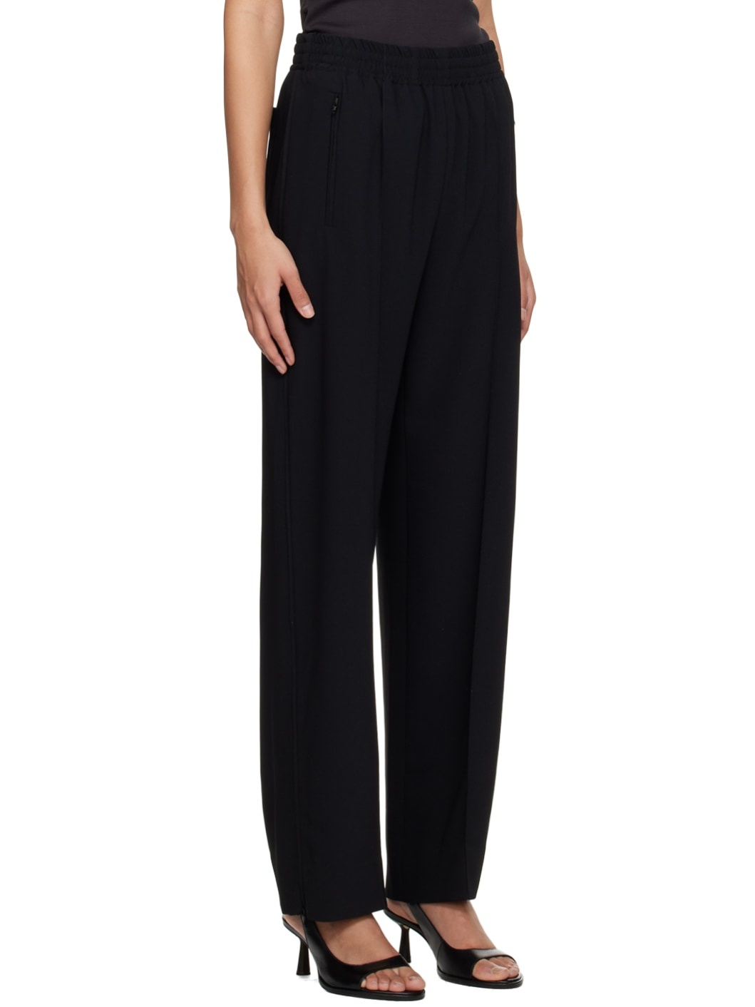 Black City Fluid Trousers - 2