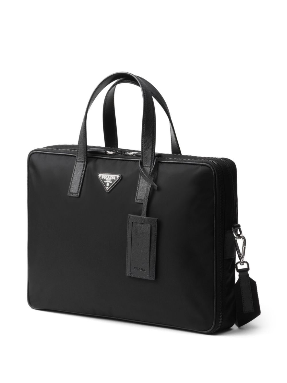 logo-plaque laptop bag - 3