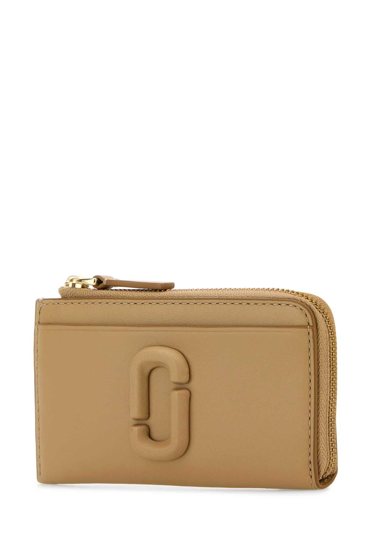 Marc Jacobs Women Camel Leather Card Holder - 2