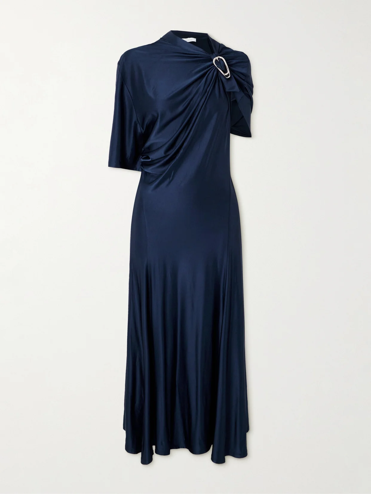 Embellished Satin Midi Dress - 1