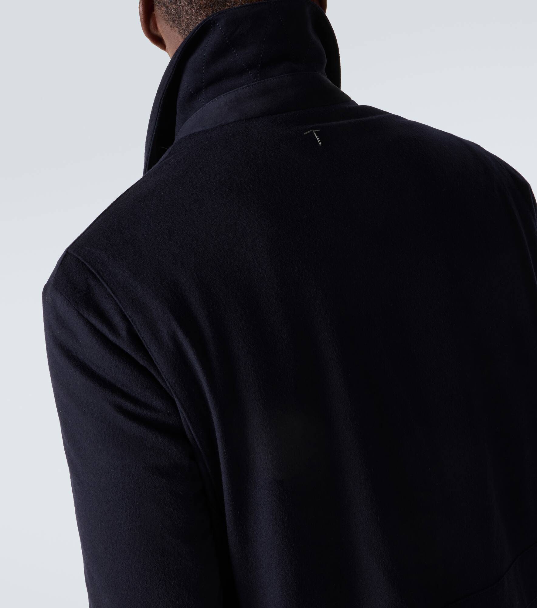Technical virgin wool coat - 7