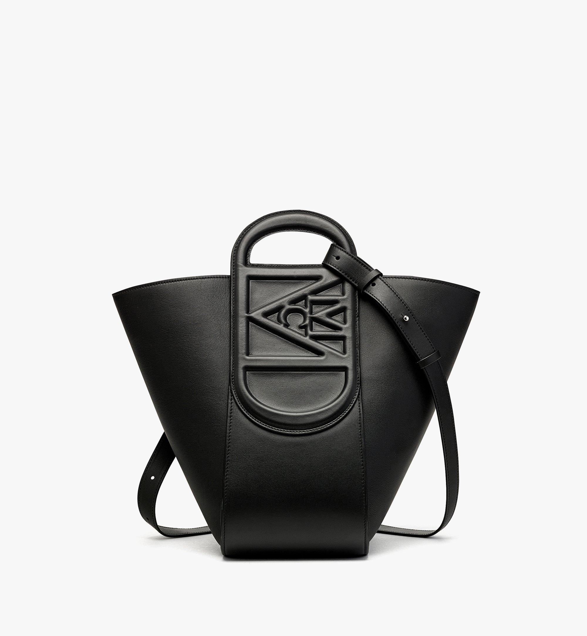 Medium Dessau Drawstring In Embossed Monogram Leather Black