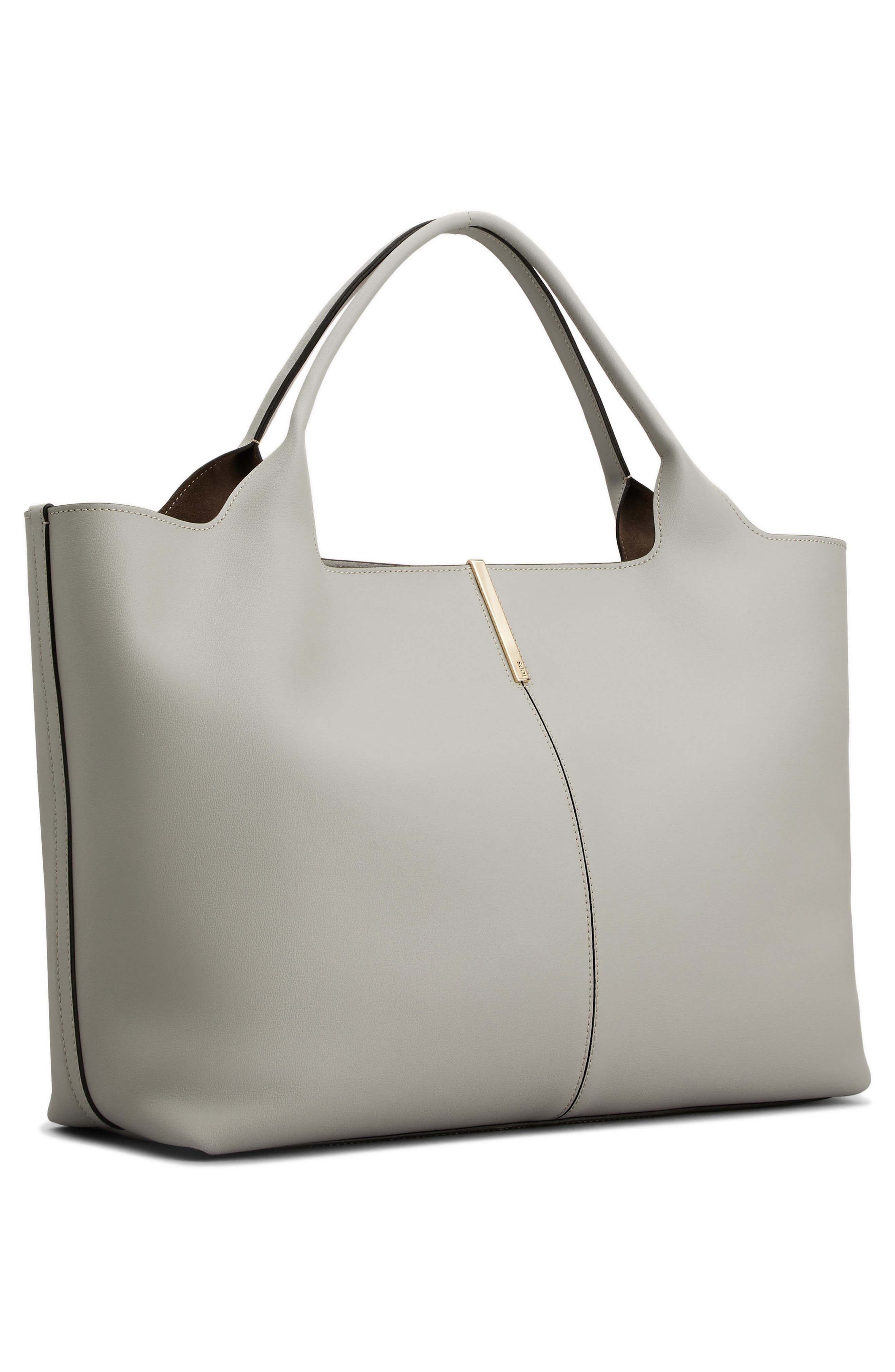 Tod's Medium Leather Shopping Bag in Gabbiano/Palude at Nordstrom - 3