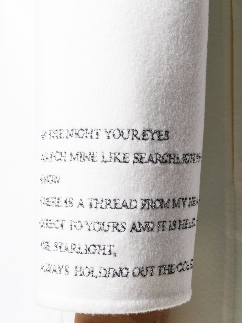 poem detail single breasted coat - 5