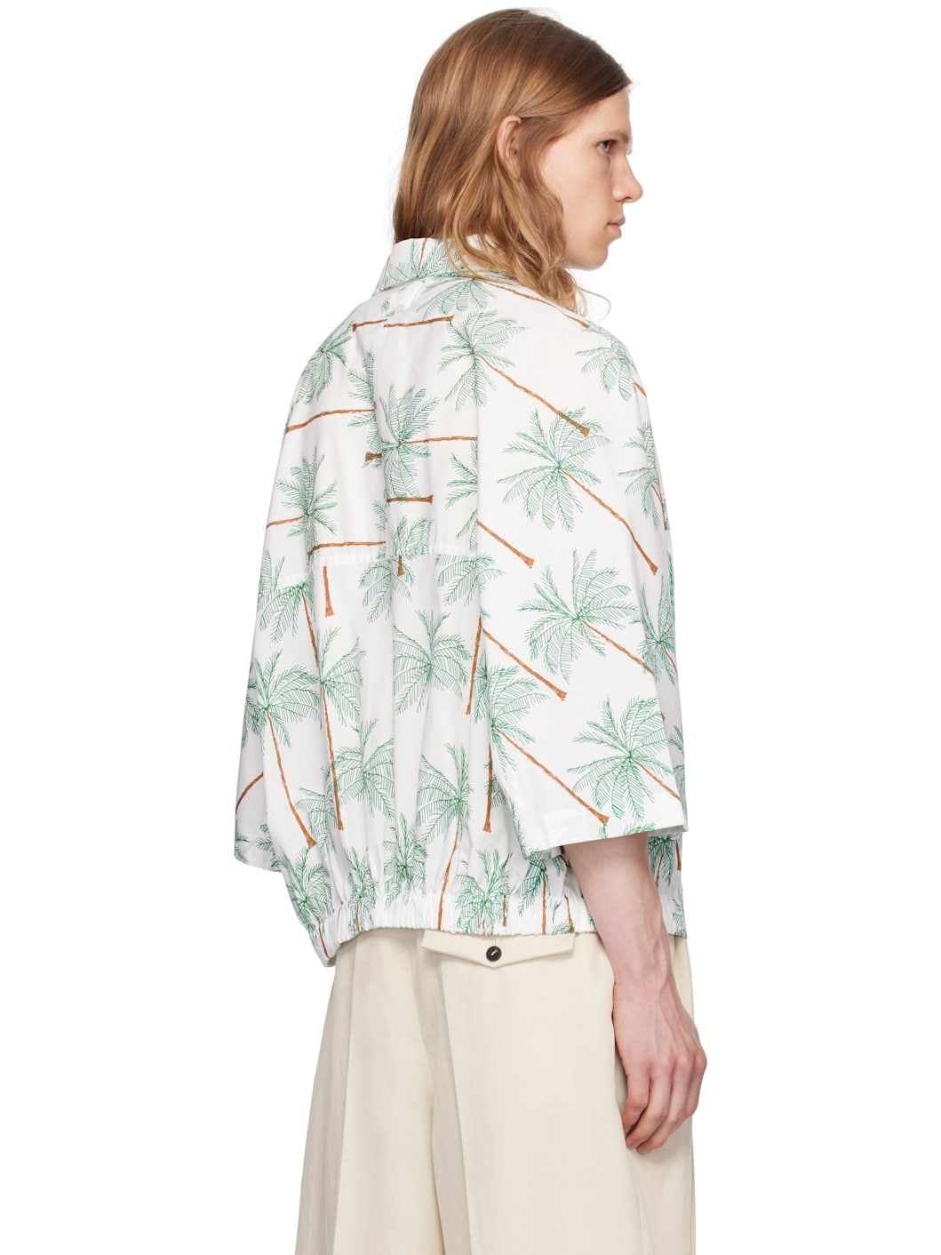 White & Green La Croisière 'The Canevas short-sleeve' Shirt - 3