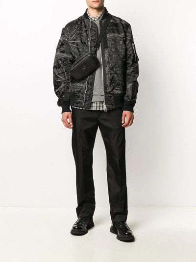 sacai bandana print bomber jacket  outlook