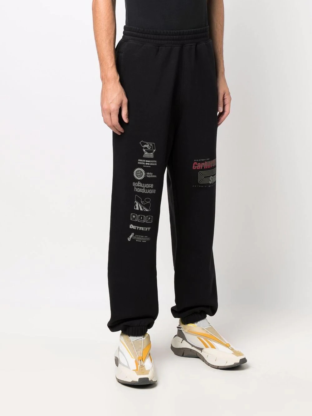 logo-print straight-leg track pants - 3