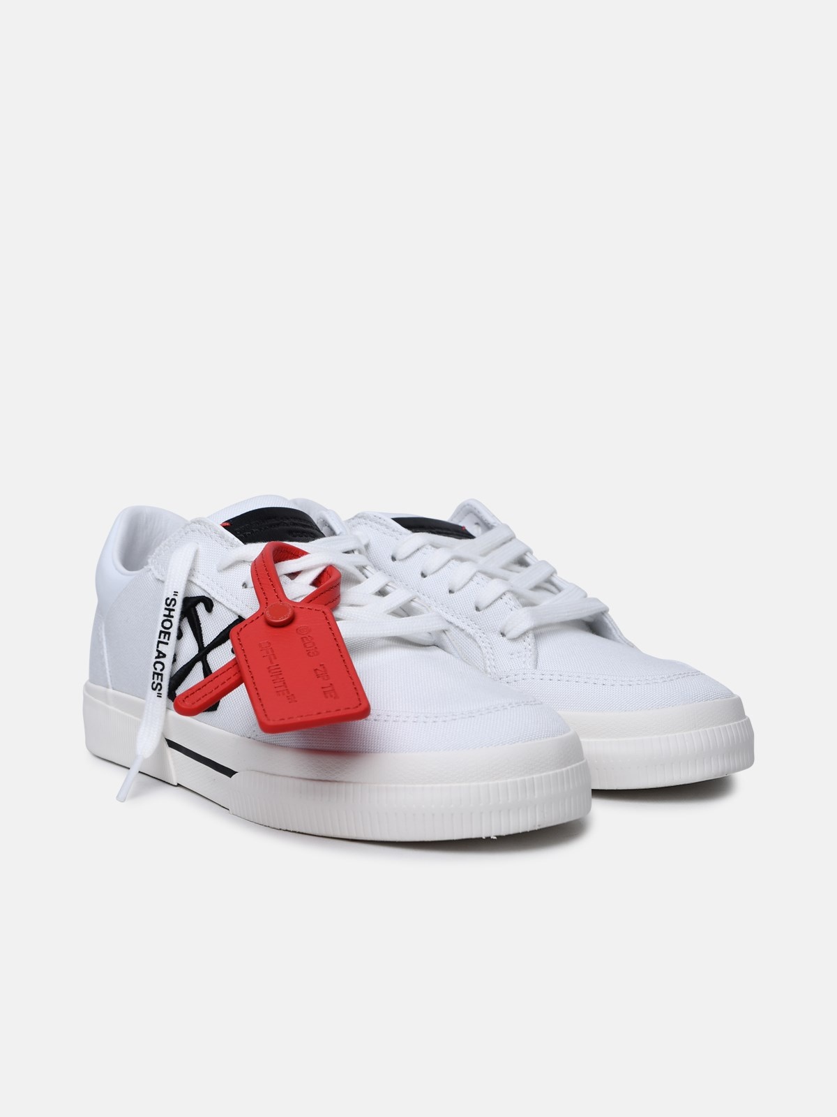 'NEW VULCANIZED' WHITE FABRIC SNEAKERS - 2