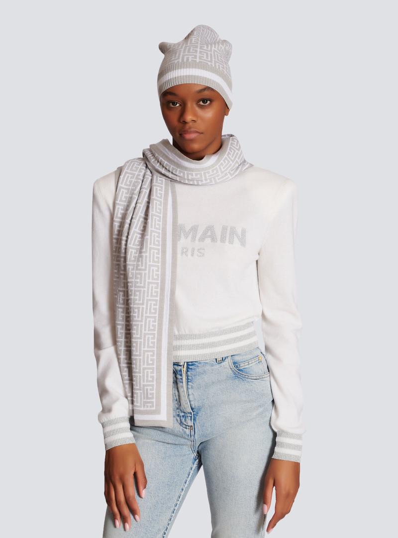 Balmain Wool hat with Balmain monogram outlook